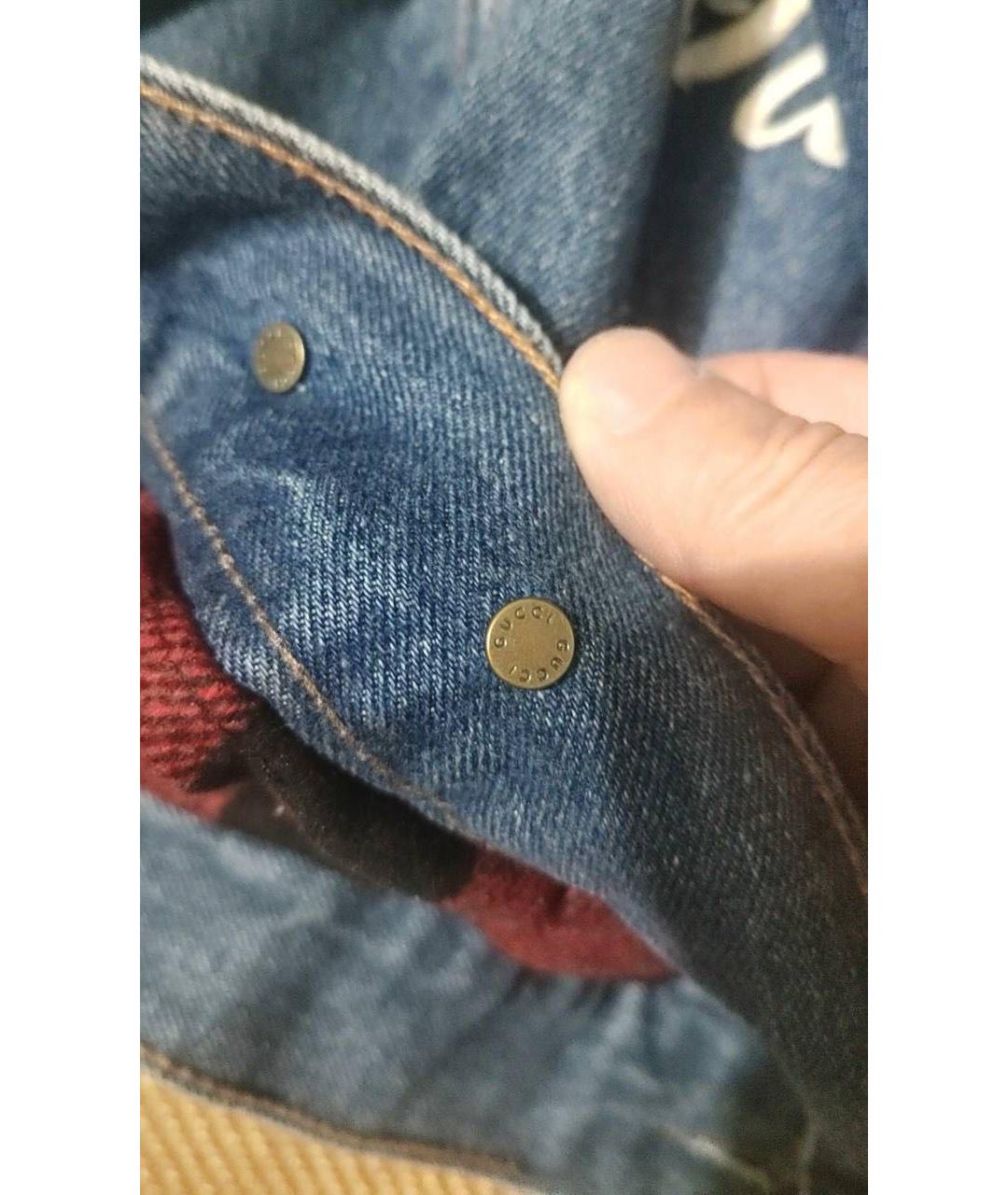 GUCCI Синяя деним куртка, фото 4
