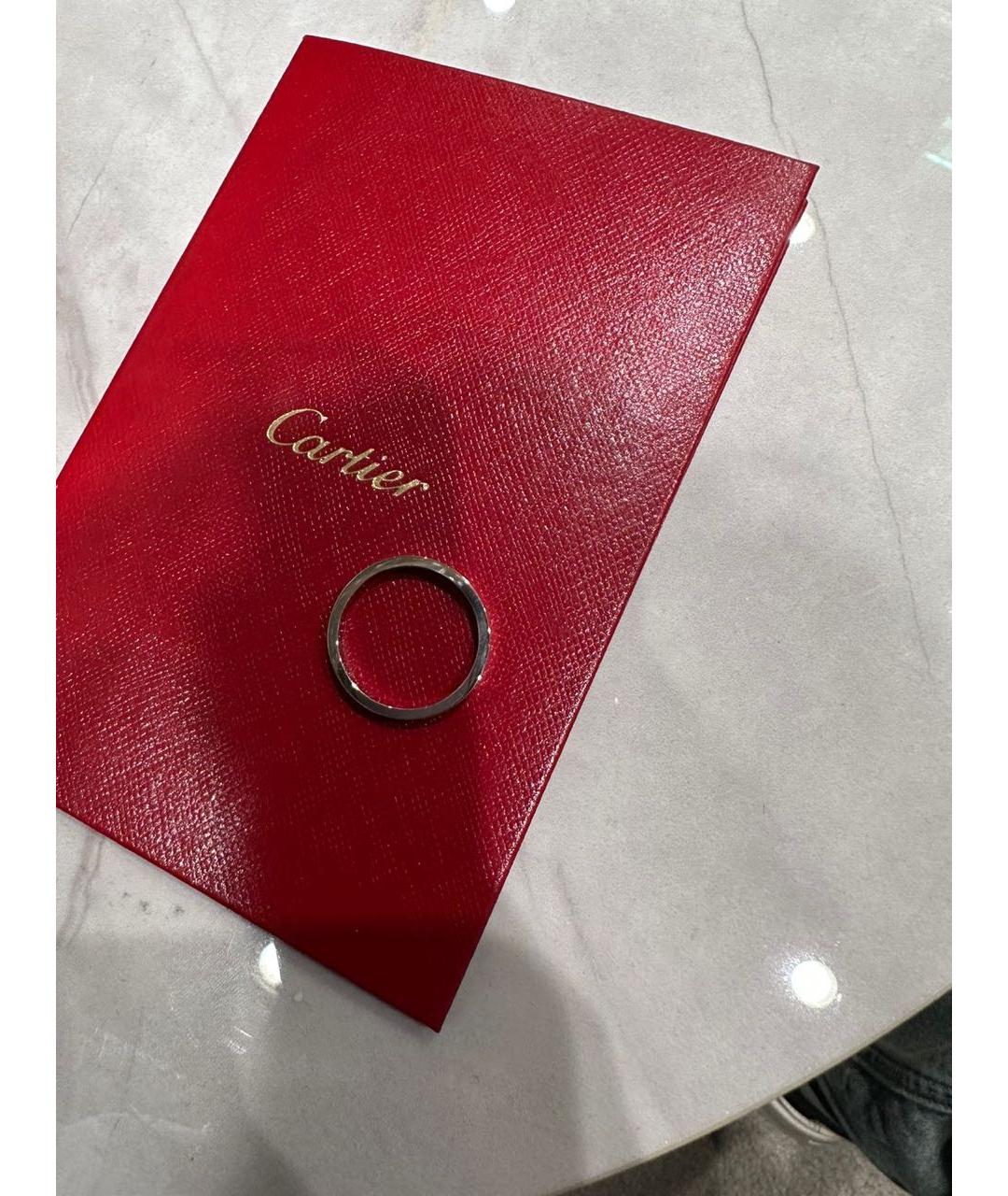 CARTIER Серое платиновое кольцо, фото 2