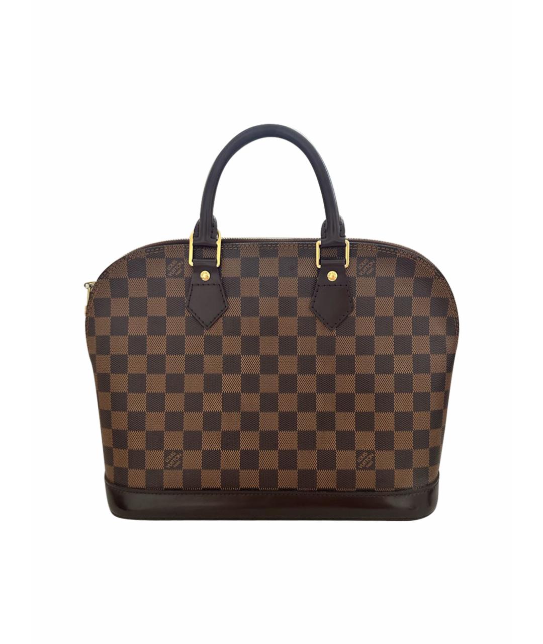 LOUIS VUITTON PRE-OWNED Коричневая сумка с короткими ручками, фото 1