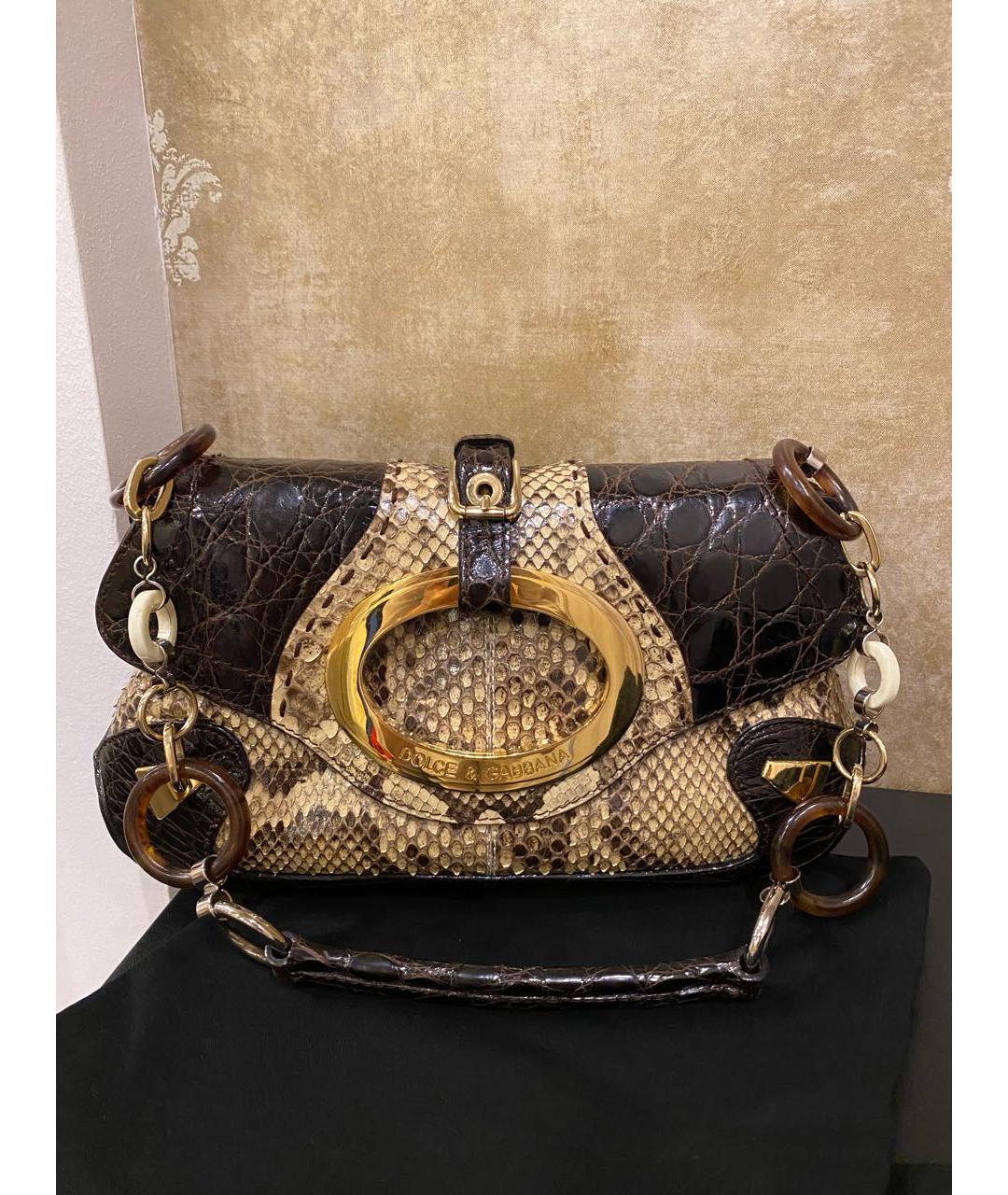 DOLCE&GABBANA Сумка через плечо из экзотической кожи, фото 7