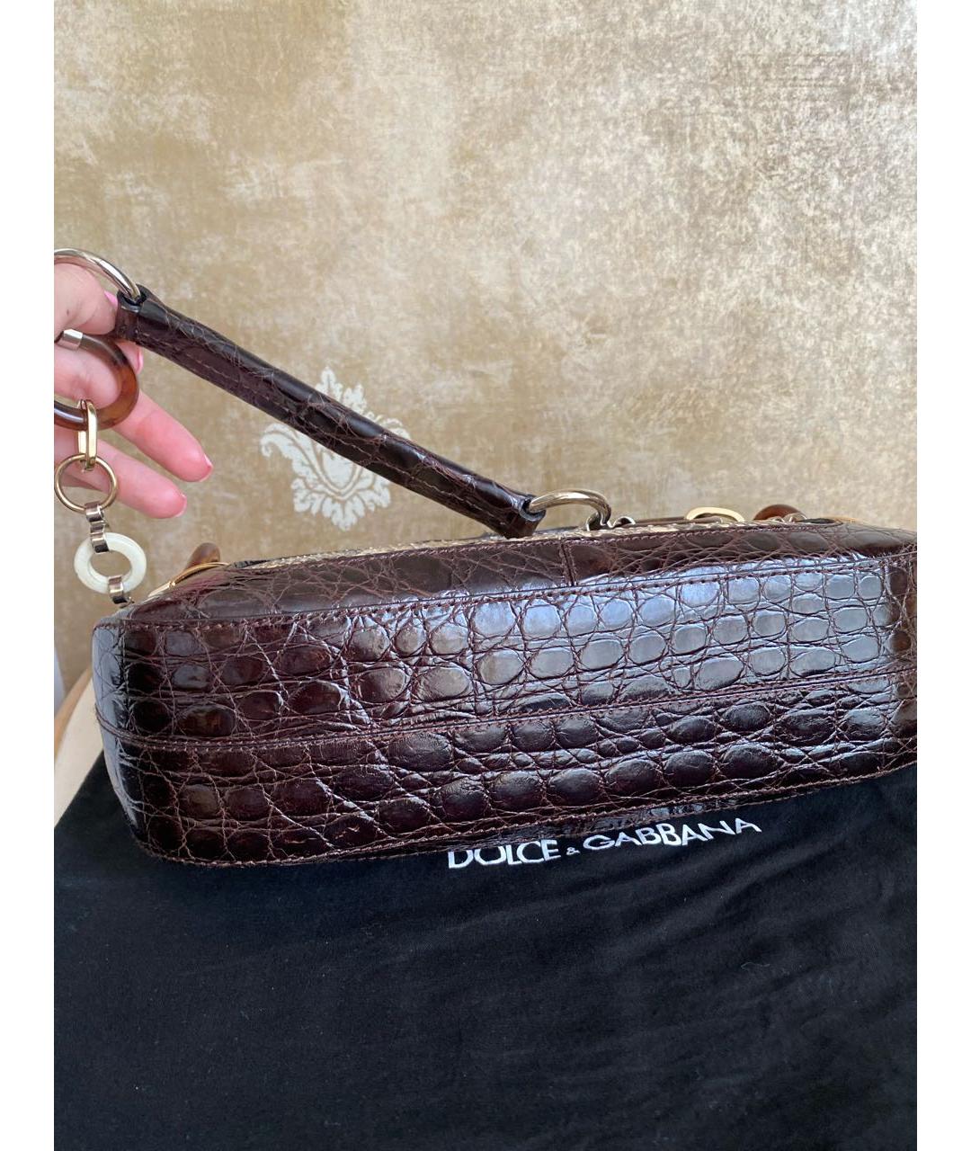 DOLCE&GABBANA Сумка через плечо из экзотической кожи, фото 5