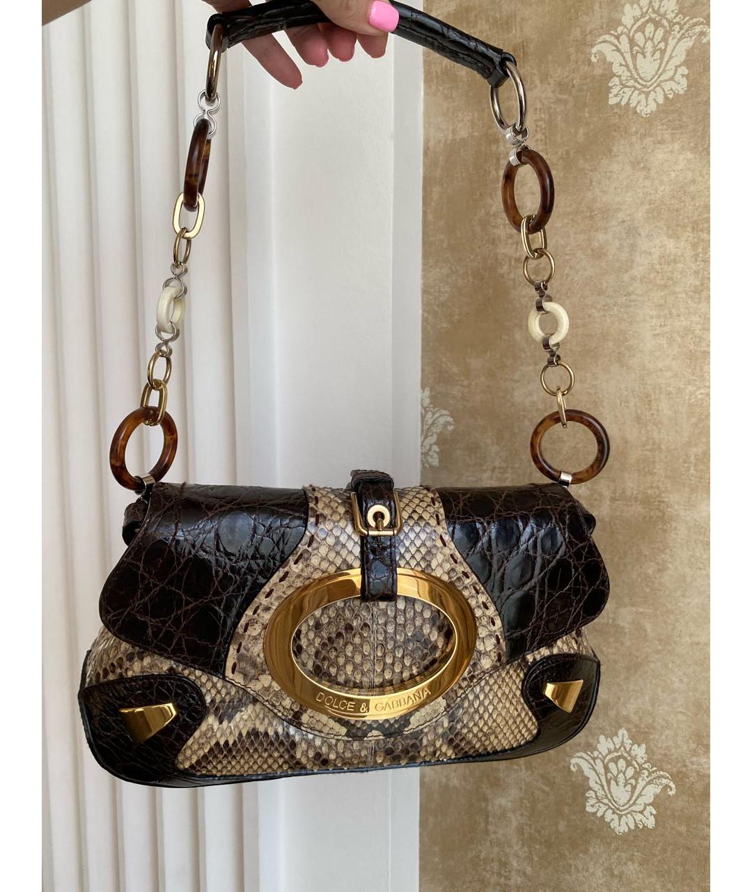 DOLCE&GABBANA Сумка через плечо из экзотической кожи, фото 9