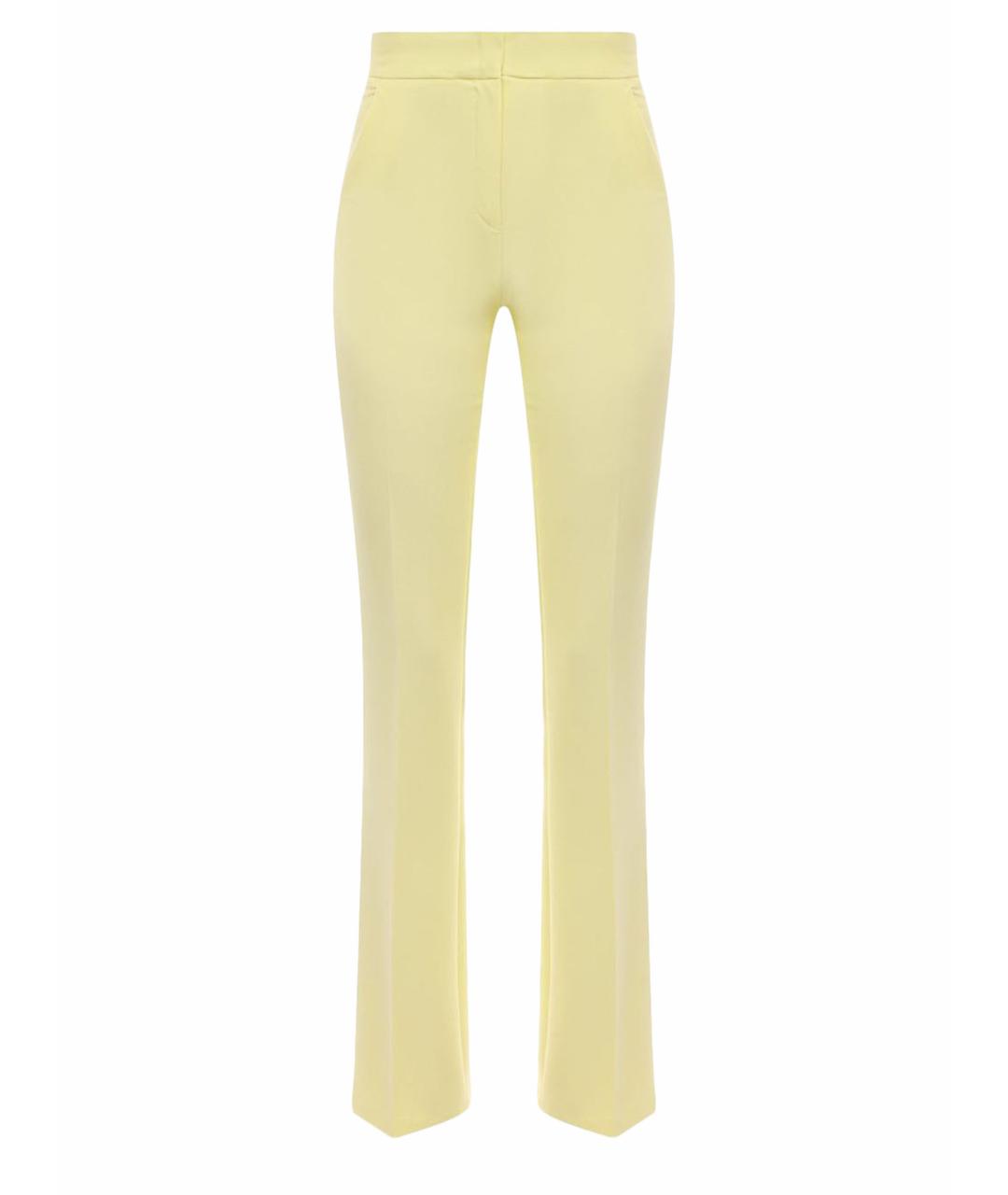 LIU JO Желтые полиэстеровые брюки узкие, фото 1