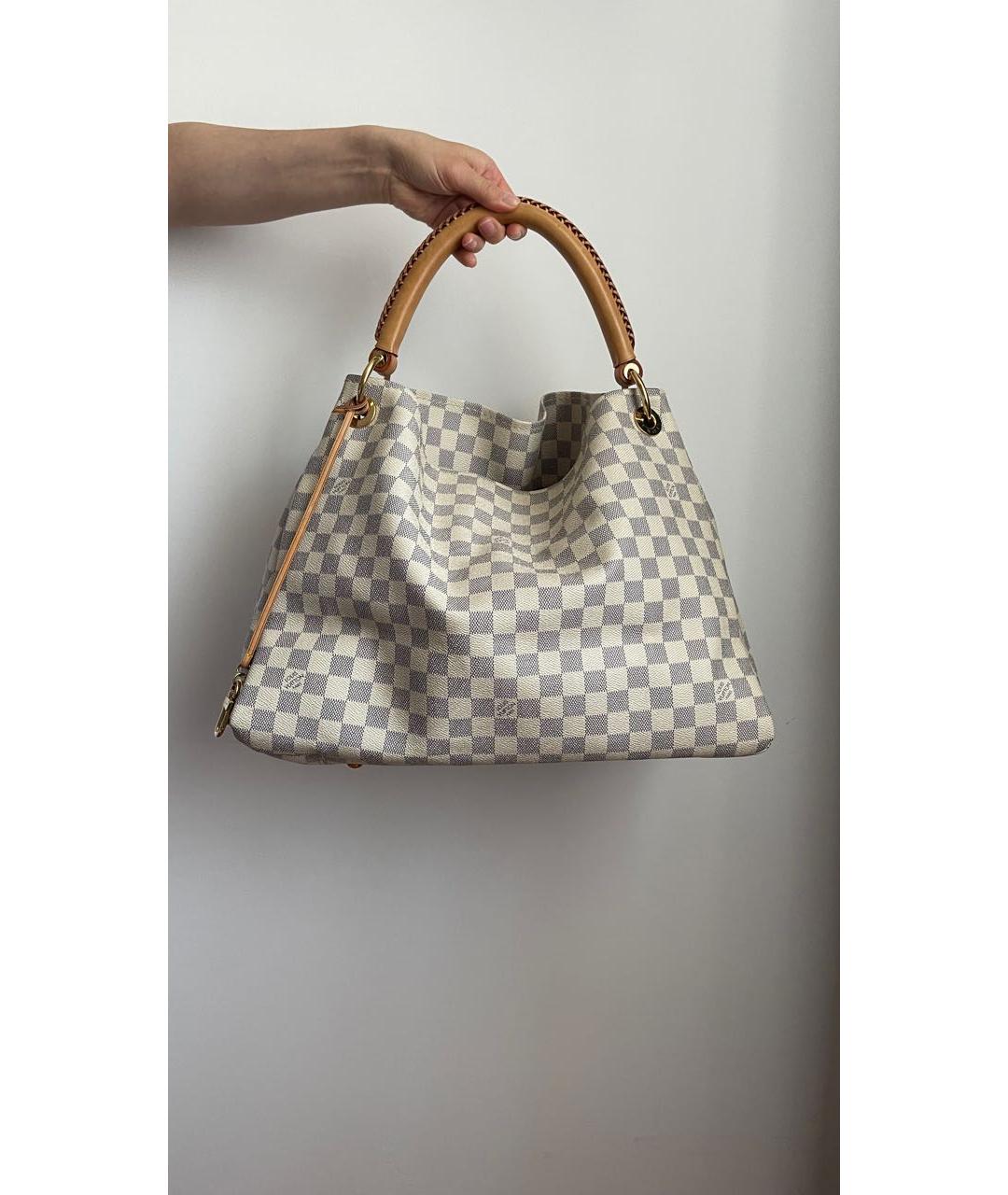 LOUIS VUITTON Белая сумка тоут, фото 3