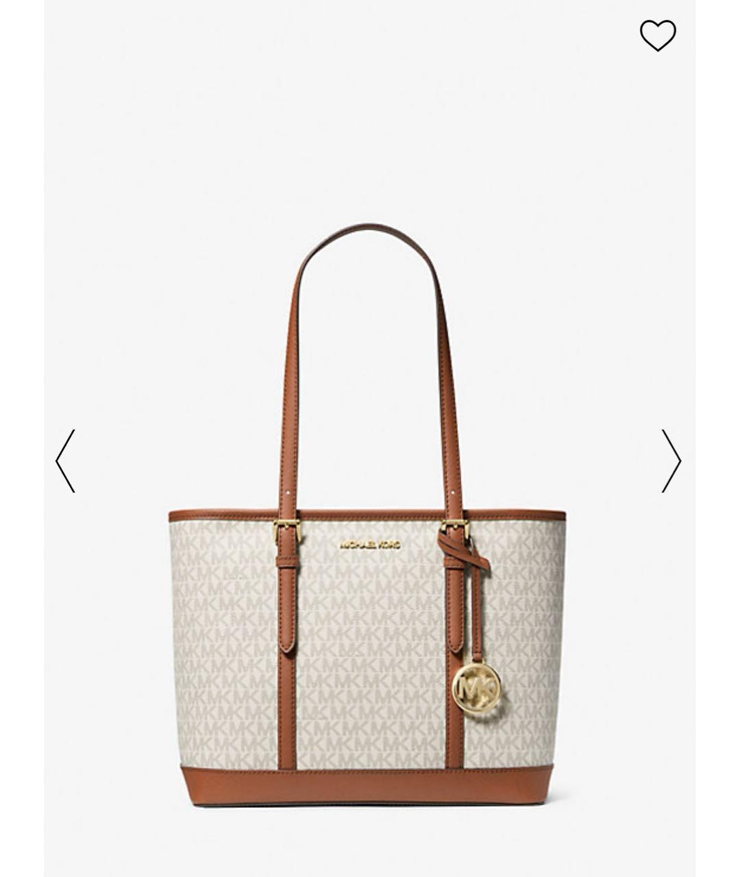 MICHAEL KORS Белая сумка тоут, фото 8