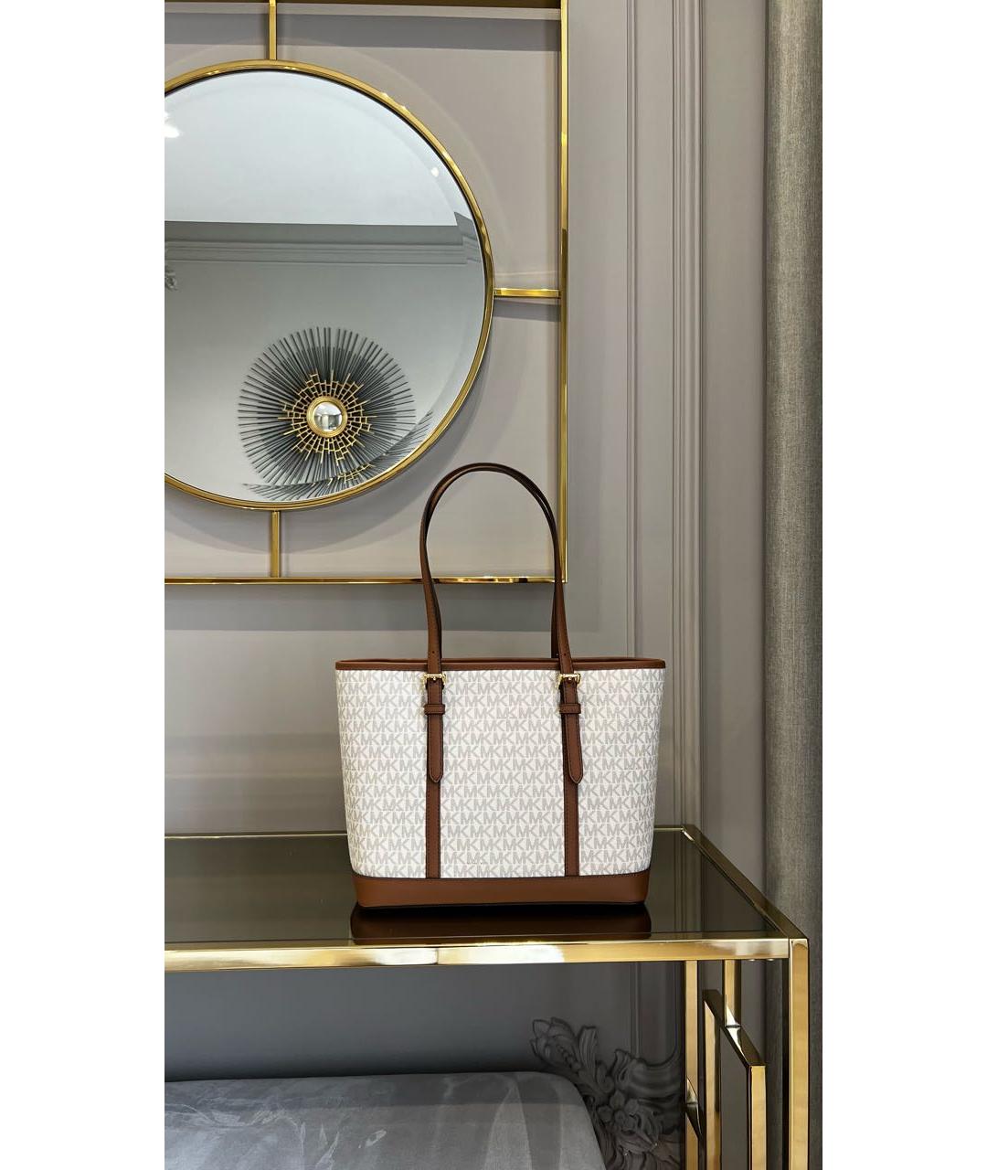 MICHAEL KORS Белая сумка тоут, фото 6