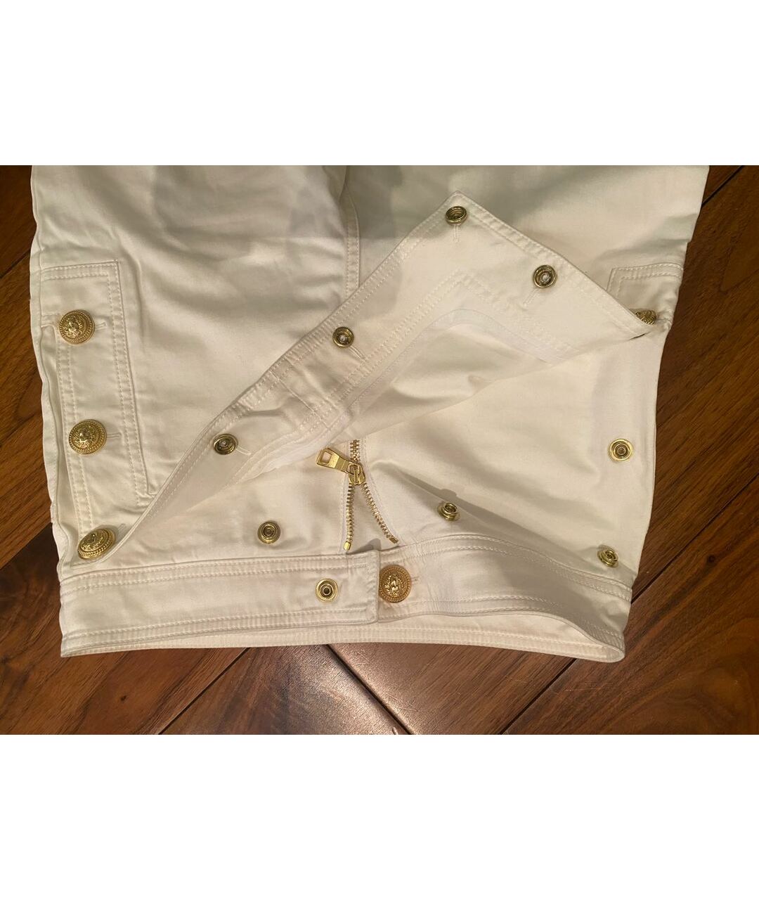 BALMAIN Белые хлопко-эластановые джинсы слим, фото 3