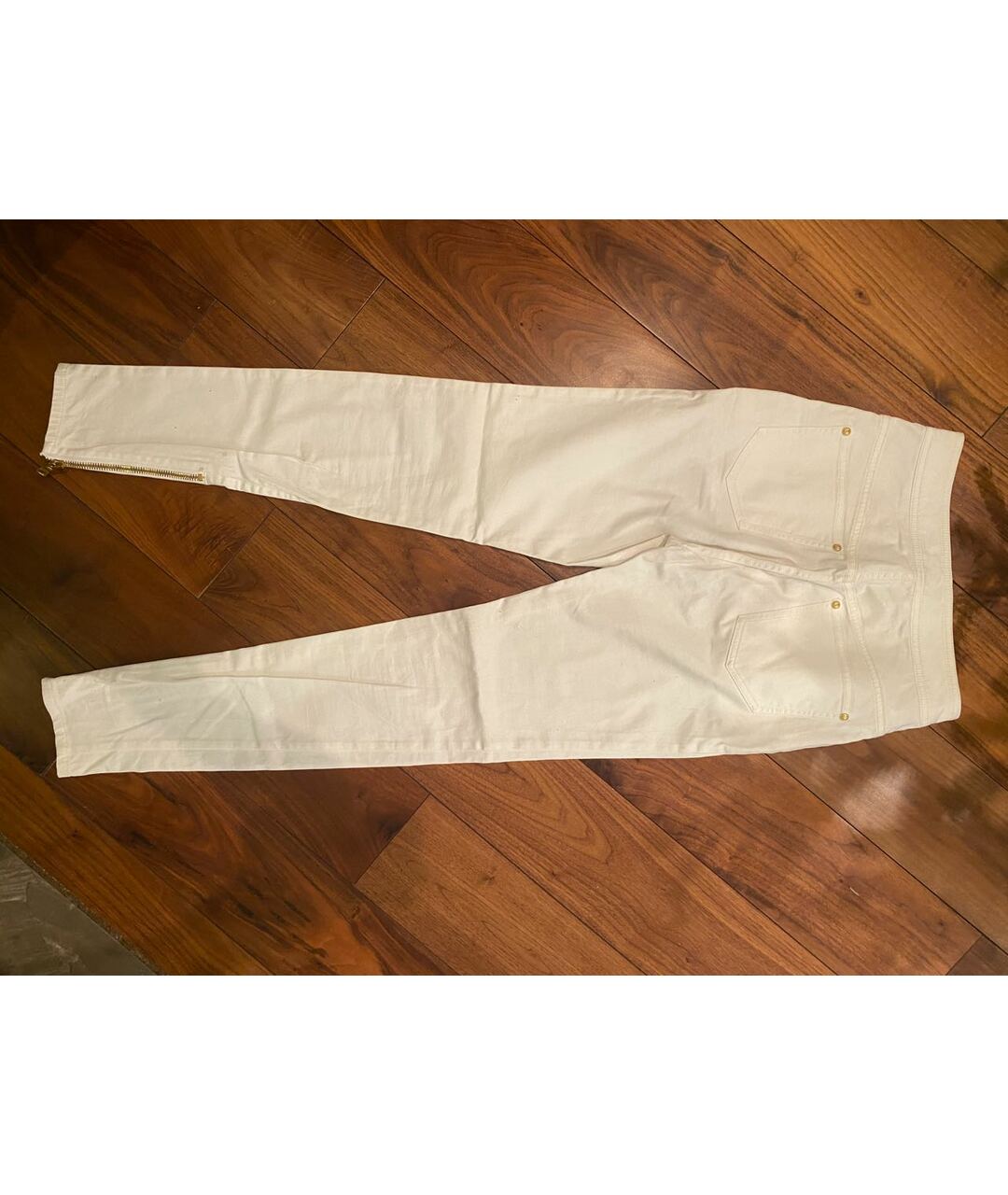BALMAIN Белые хлопко-эластановые джинсы слим, фото 2