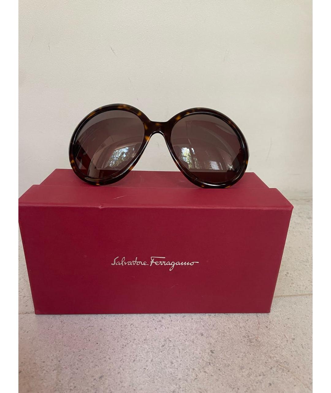 FERRAGAMO Пластиковые солнцезащитные очки, фото 9