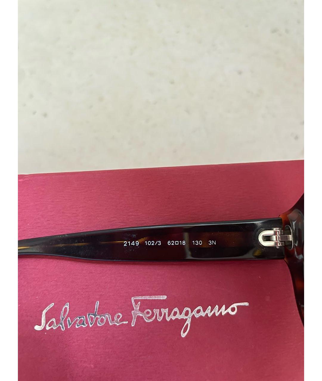 FERRAGAMO Пластиковые солнцезащитные очки, фото 7