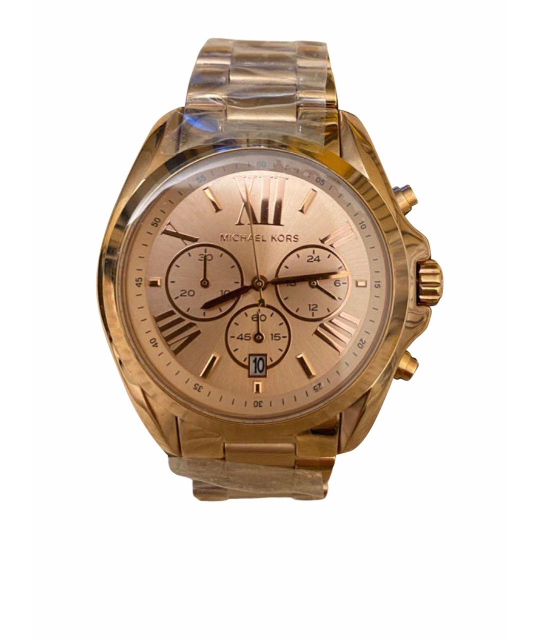 MICHAEL KORS Розовые металлические часы, фото 1