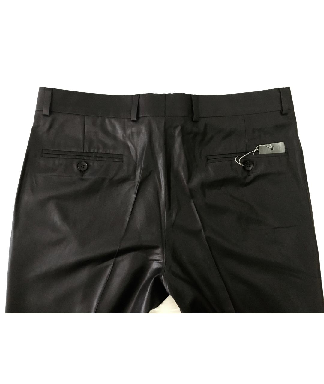 AZZARO Черные шерстяные классические брюки, фото 5