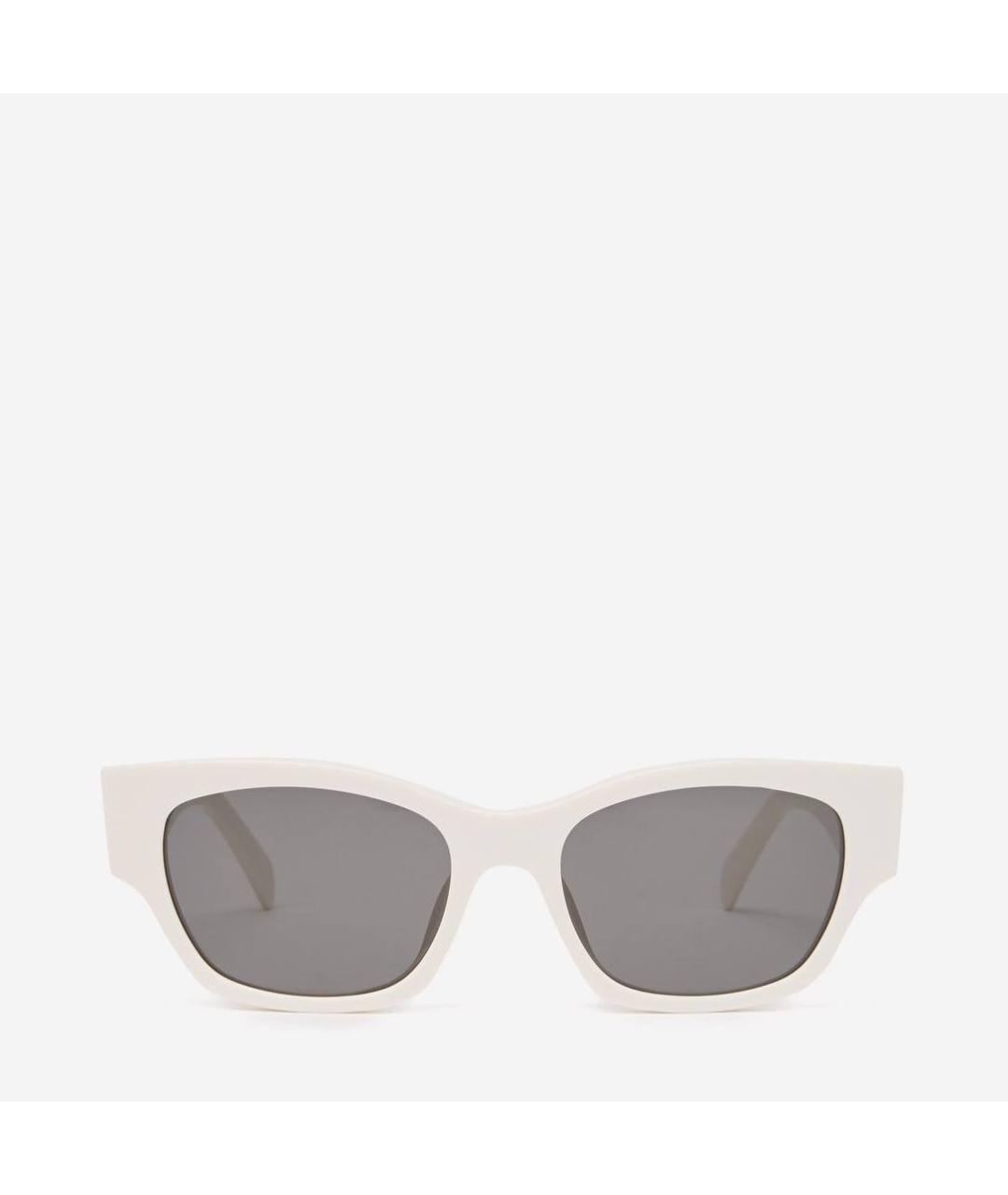 CELINE Белые пластиковые солнцезащитные очки, фото 6