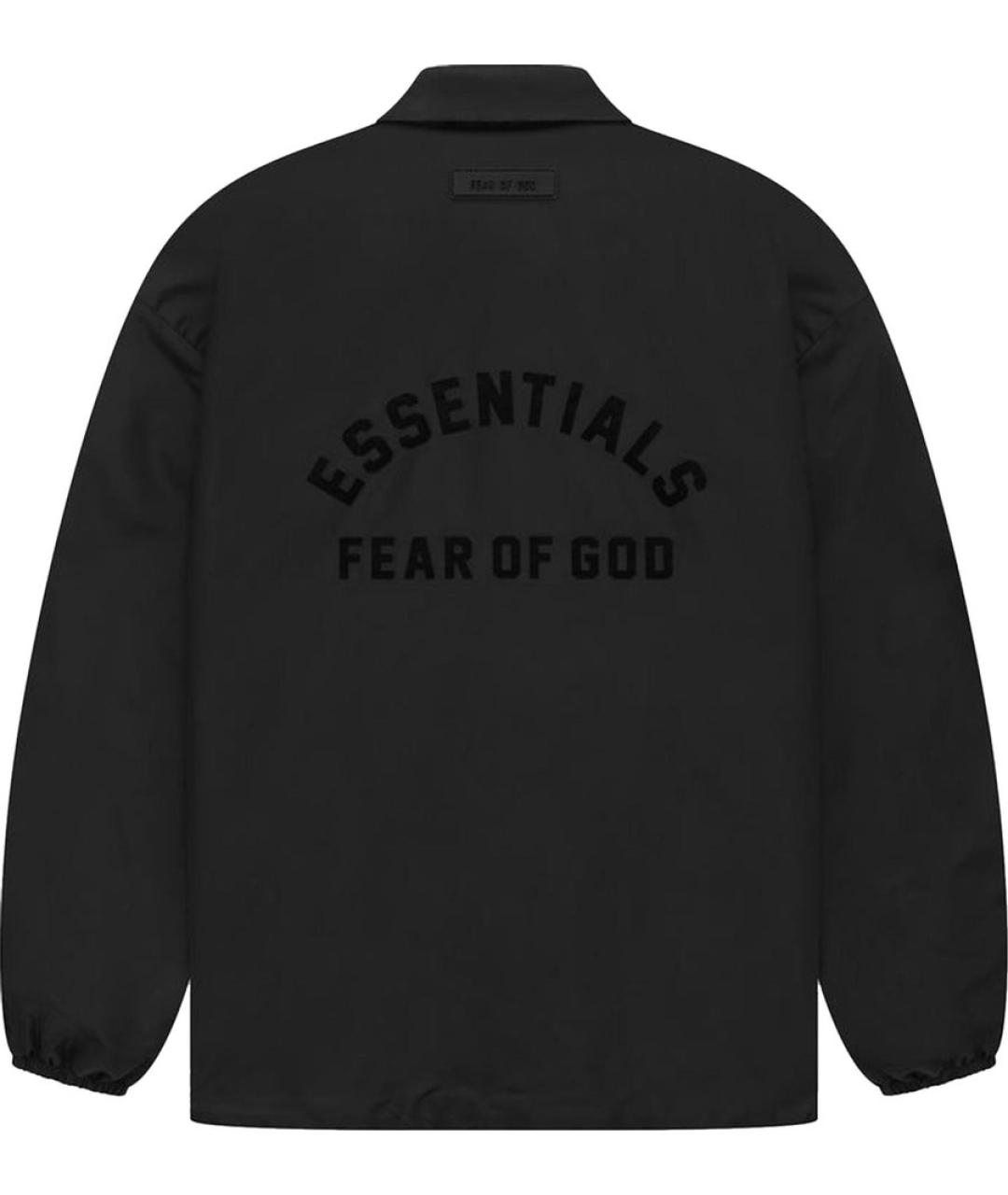 FEAR OF GOD ESSENTIALS Черная хлопковая куртка, фото 2