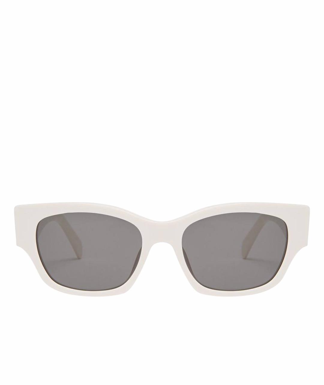 CELINE PRE-OWNED Белые пластиковые солнцезащитные очки, фото 1