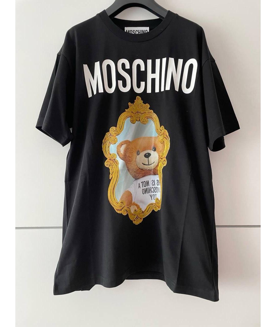 MOSCHINO Белая хлопковая футболка, фото 9