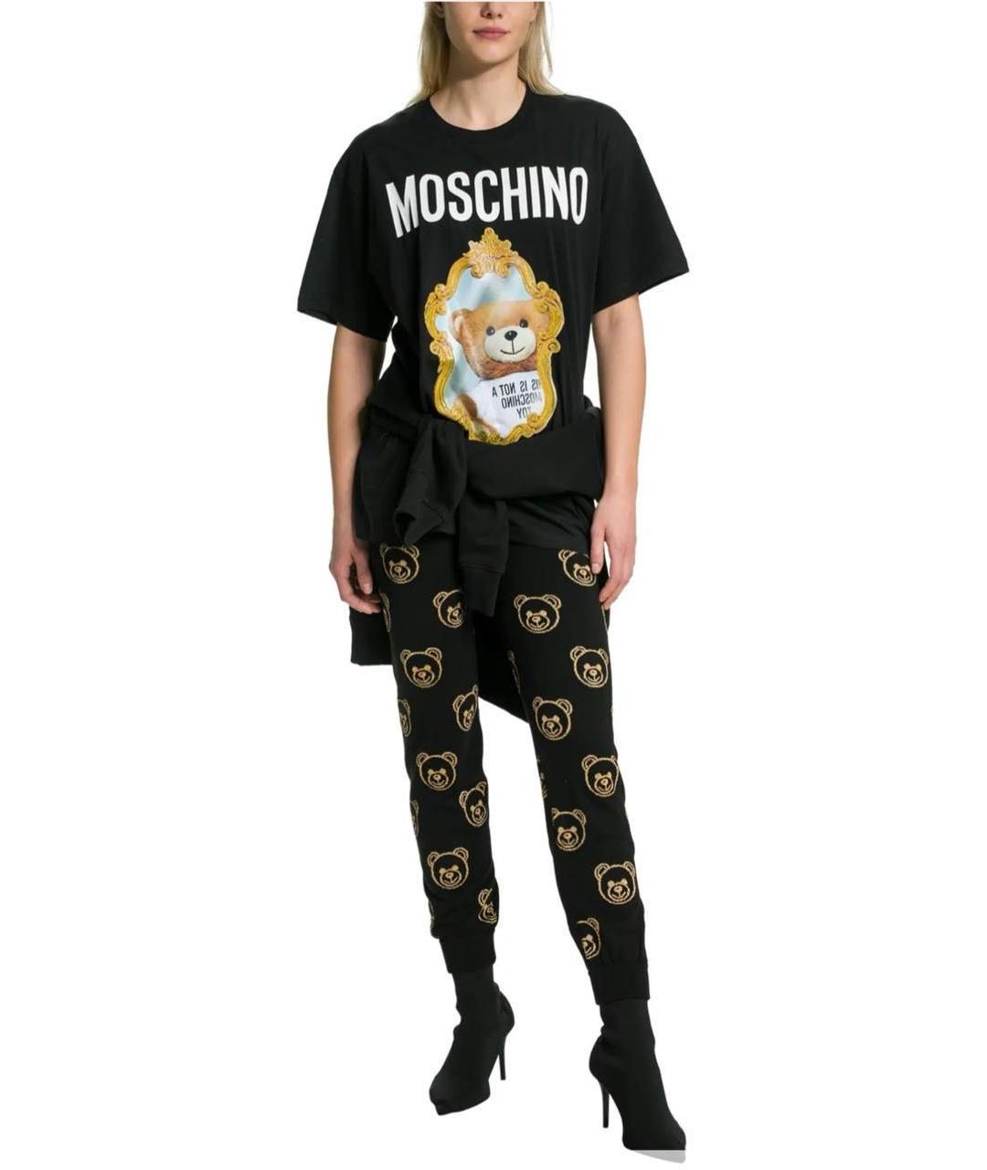 MOSCHINO Белая хлопковая футболка, фото 8