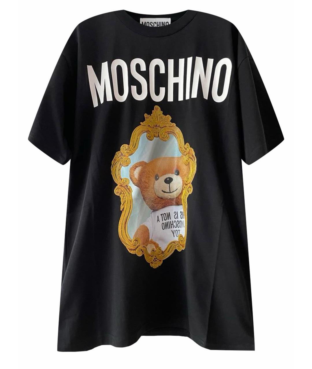 MOSCHINO Белая хлопковая футболка, фото 1