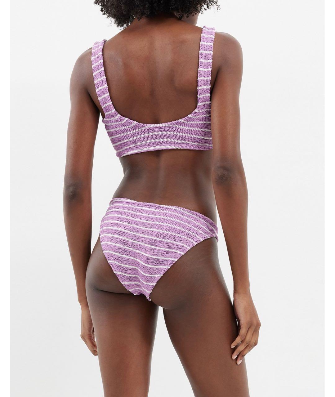 HUNZA G Розовый хлопковый купальник, фото 2