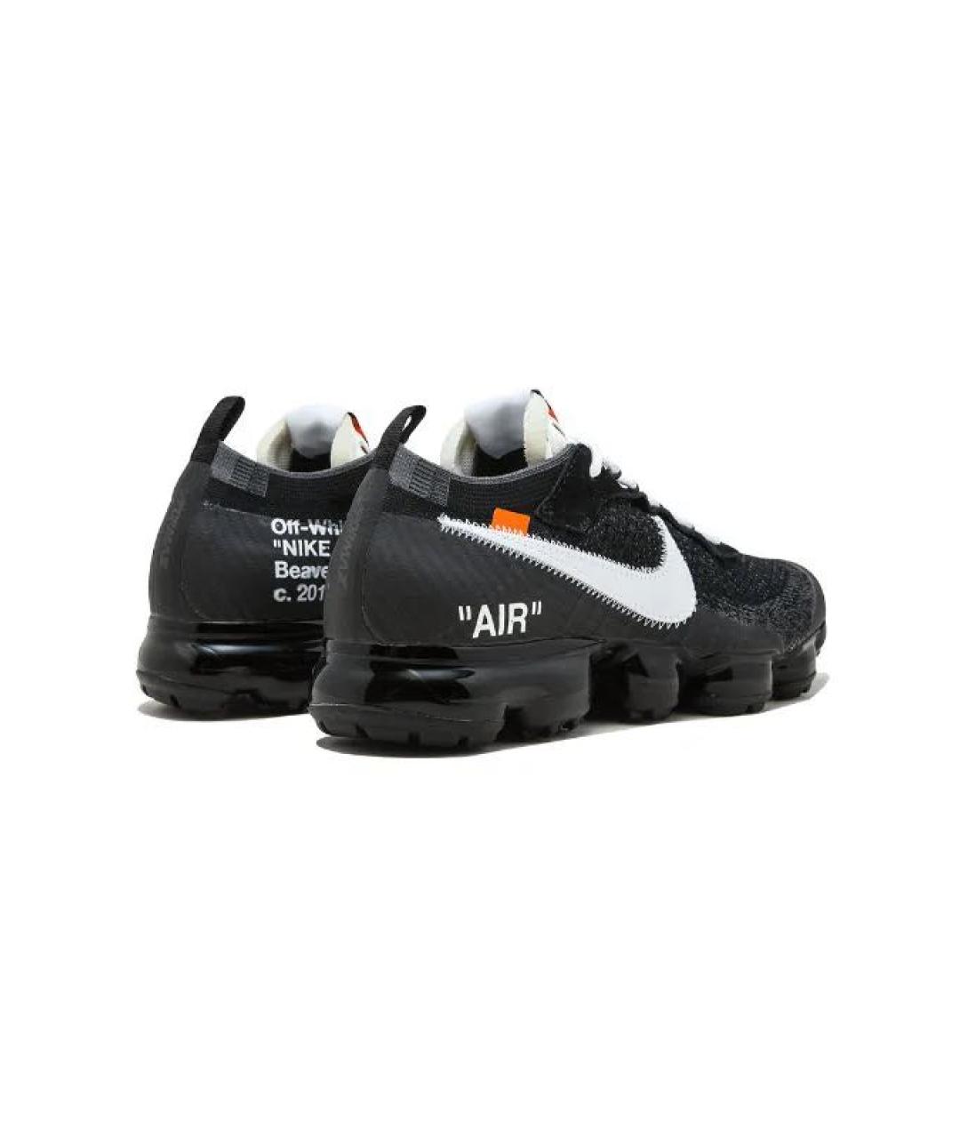 NIKE X OFF-WHITE Черные низкие кроссовки / кеды, фото 4