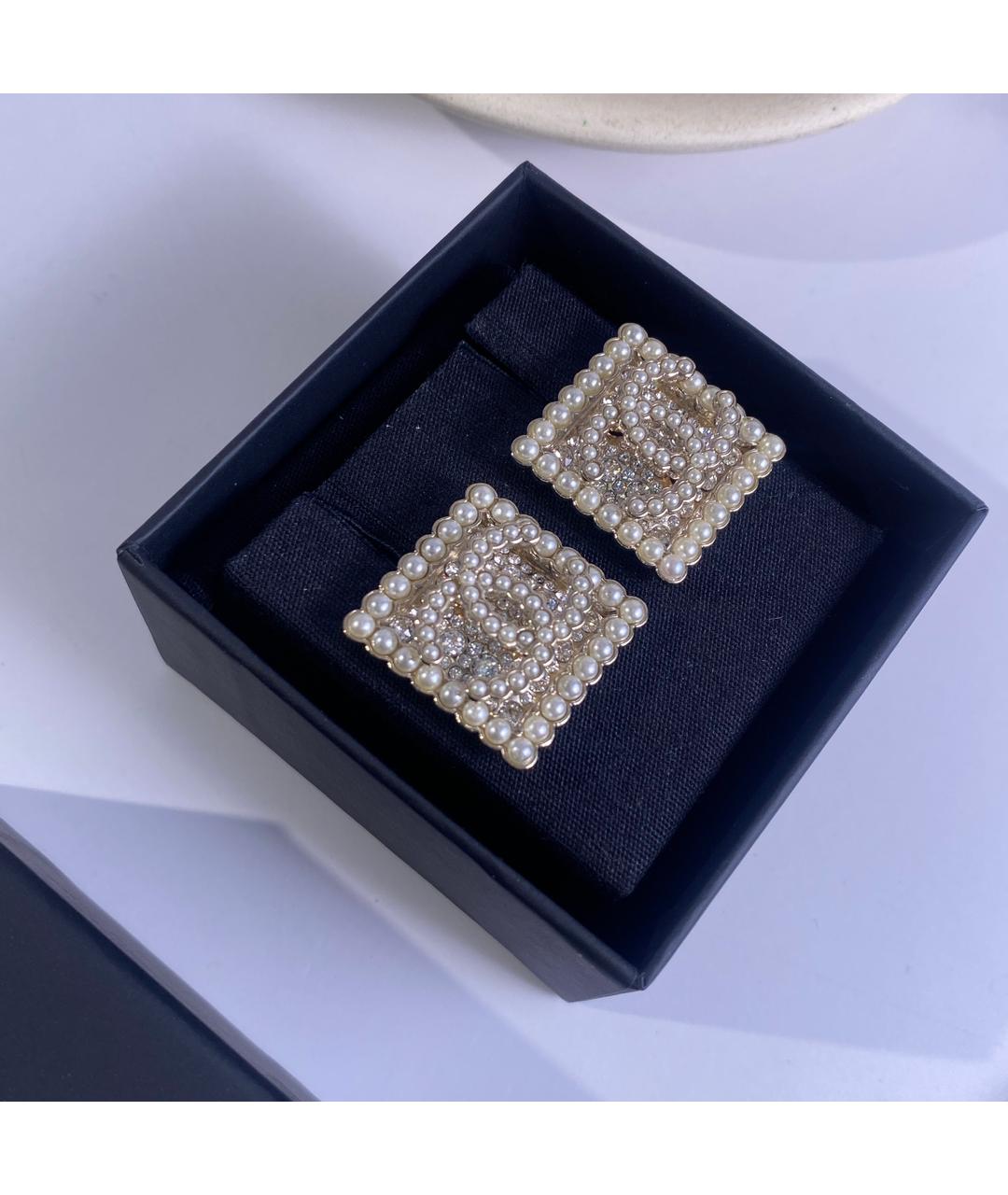 CHANEL Белые жемчужные серьги, фото 2