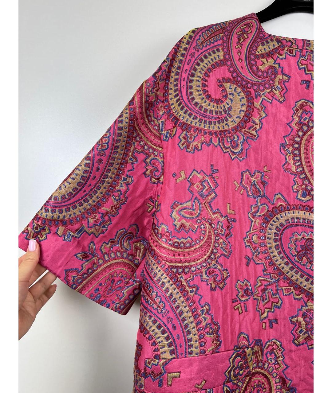 ETRO Розовое вискозное пальто, фото 3