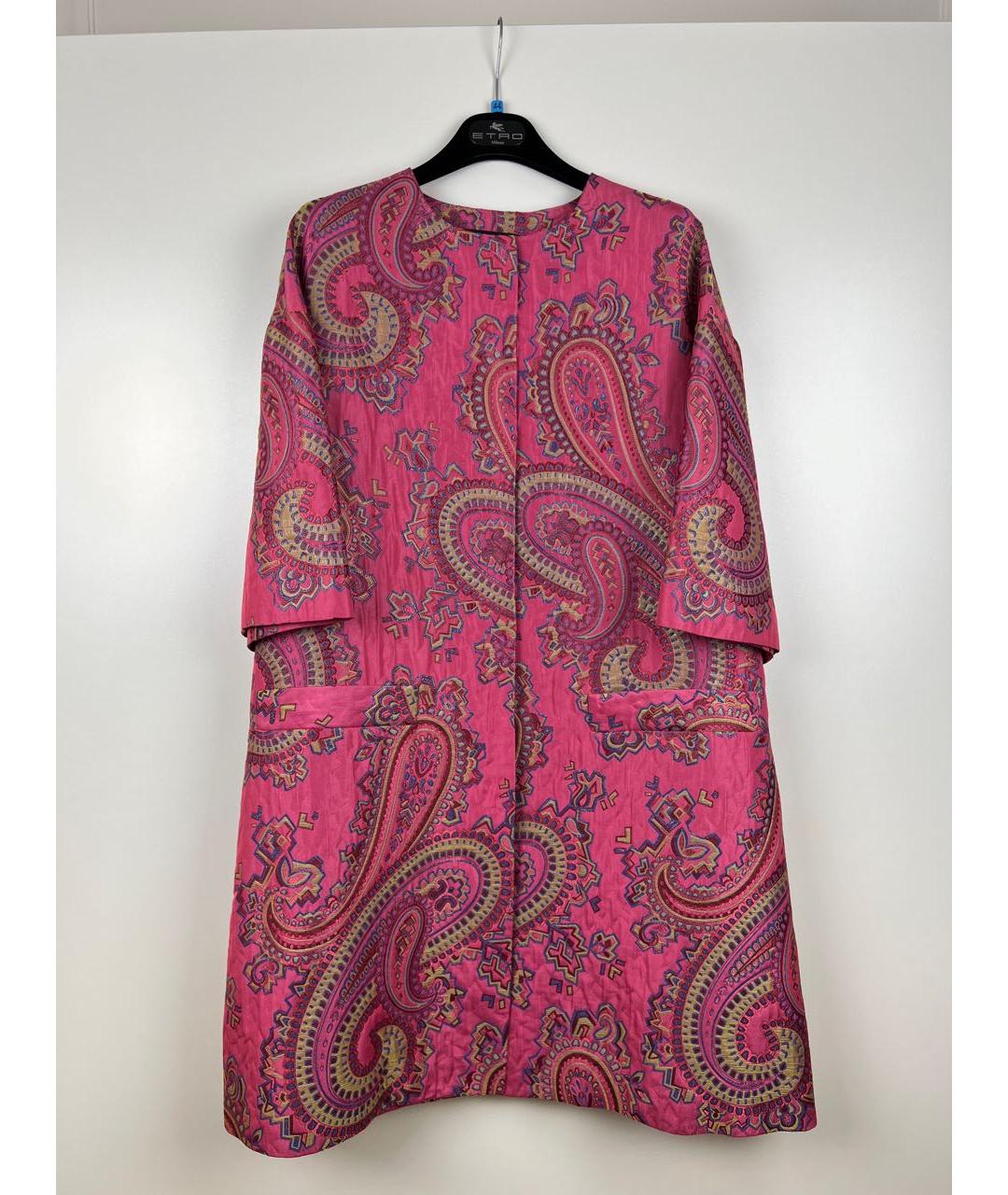 ETRO Розовое вискозное пальто, фото 9