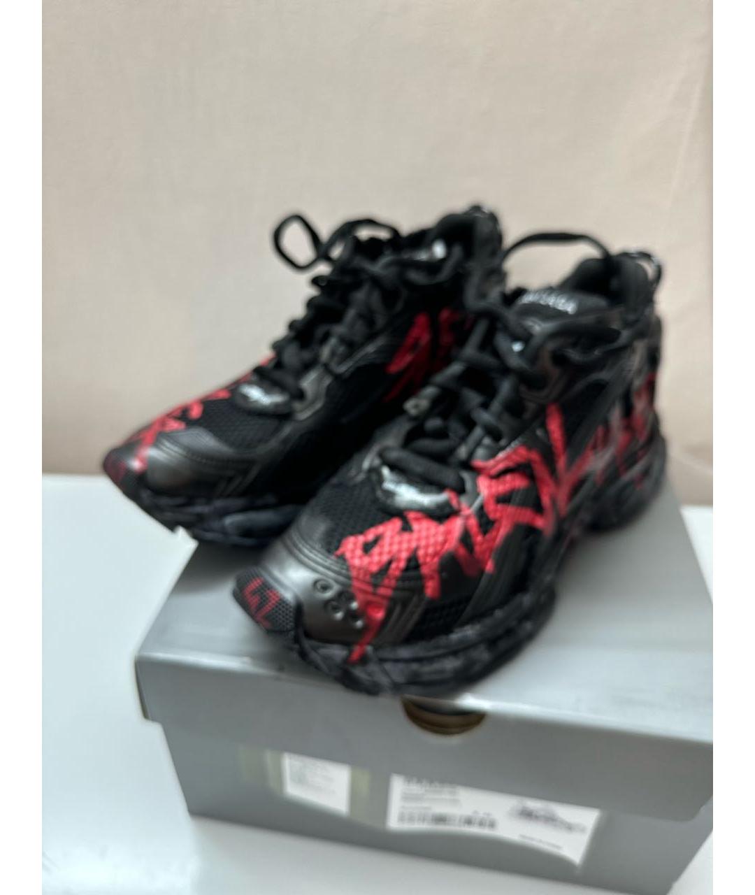 BALENCIAGA Черные низкие кроссовки / кеды, фото 6