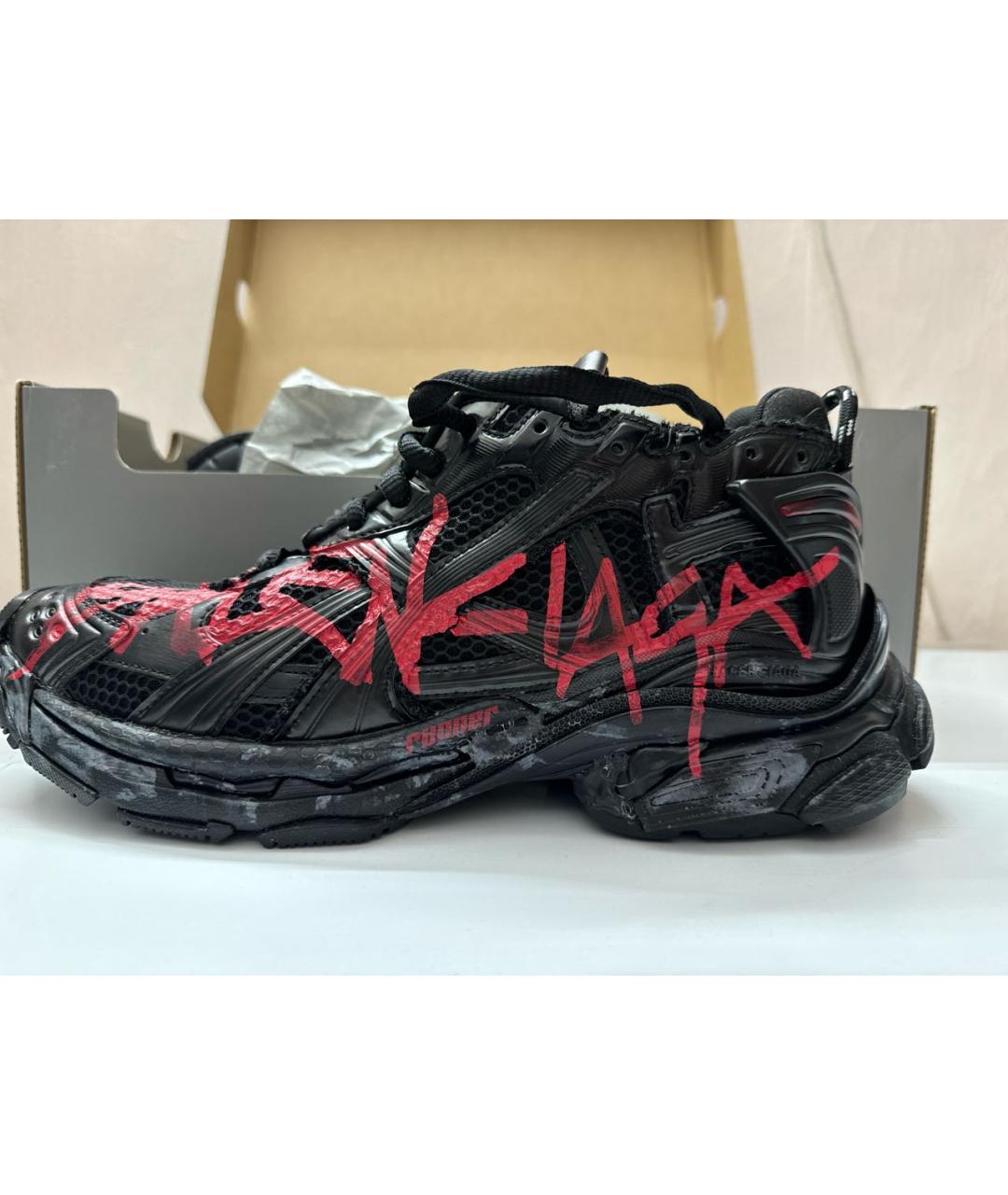 BALENCIAGA Черные низкие кроссовки / кеды, фото 7