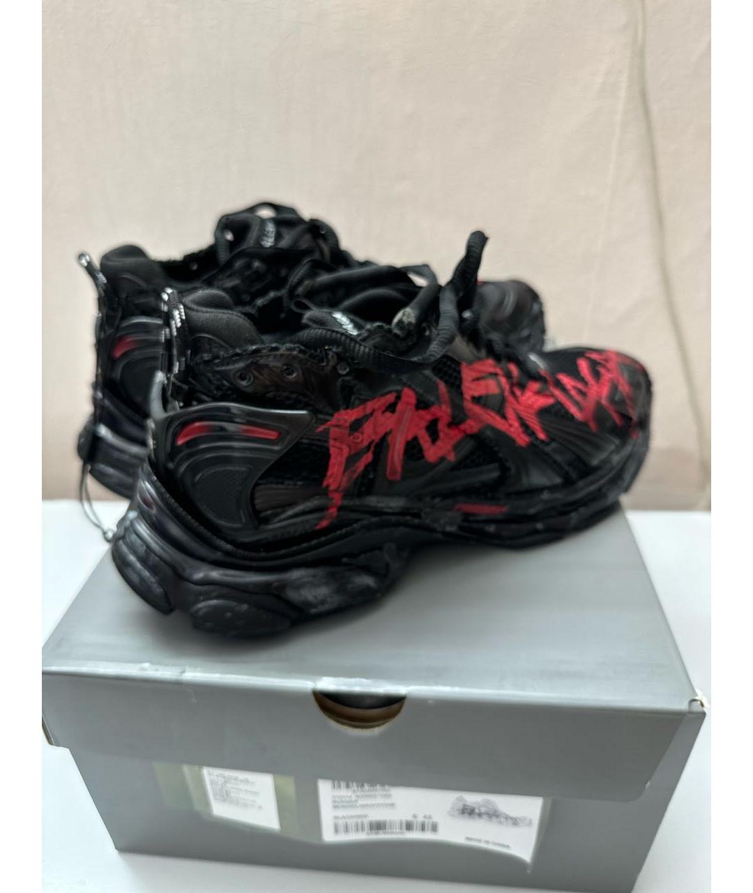 BALENCIAGA Черные низкие кроссовки / кеды, фото 5