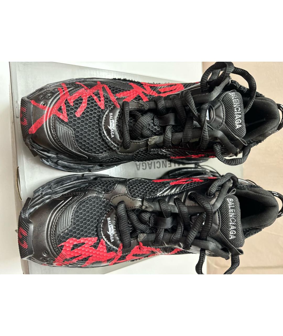 BALENCIAGA Черные низкие кроссовки / кеды, фото 2