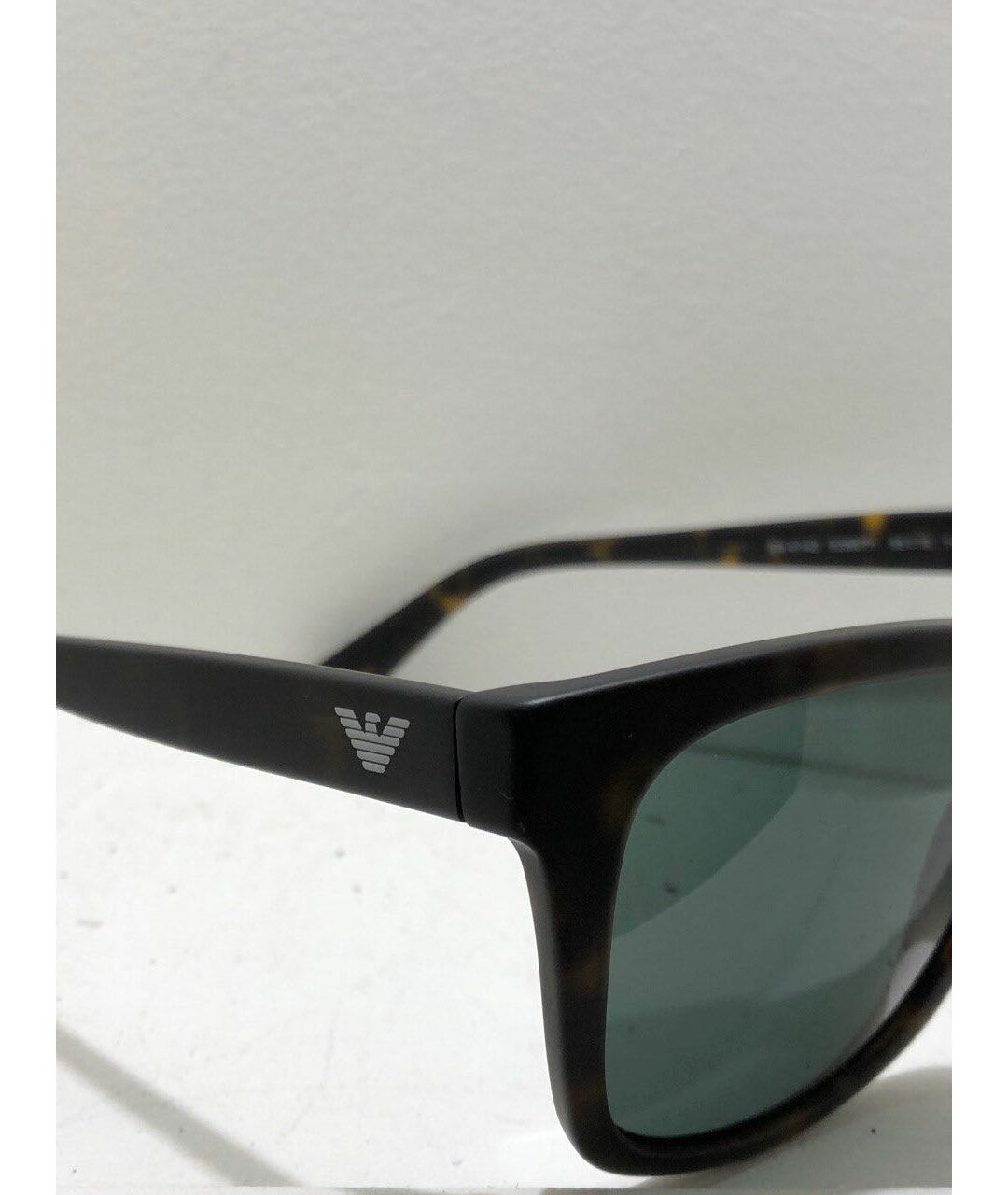 GIORGIO ARMANI Черные пластиковые солнцезащитные очки, фото 3