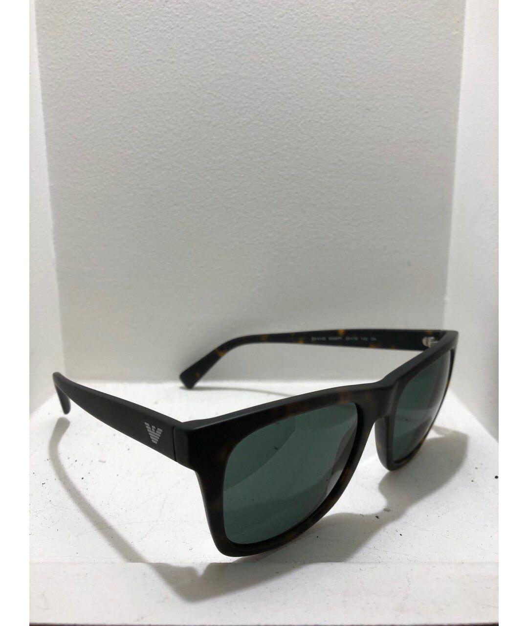 GIORGIO ARMANI Черные пластиковые солнцезащитные очки, фото 2