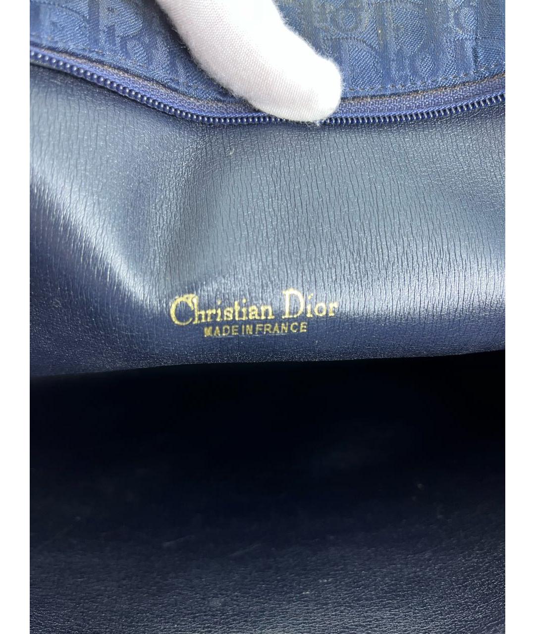 CHRISTIAN DIOR PRE-OWNED Синяя сумка с короткими ручками, фото 5
