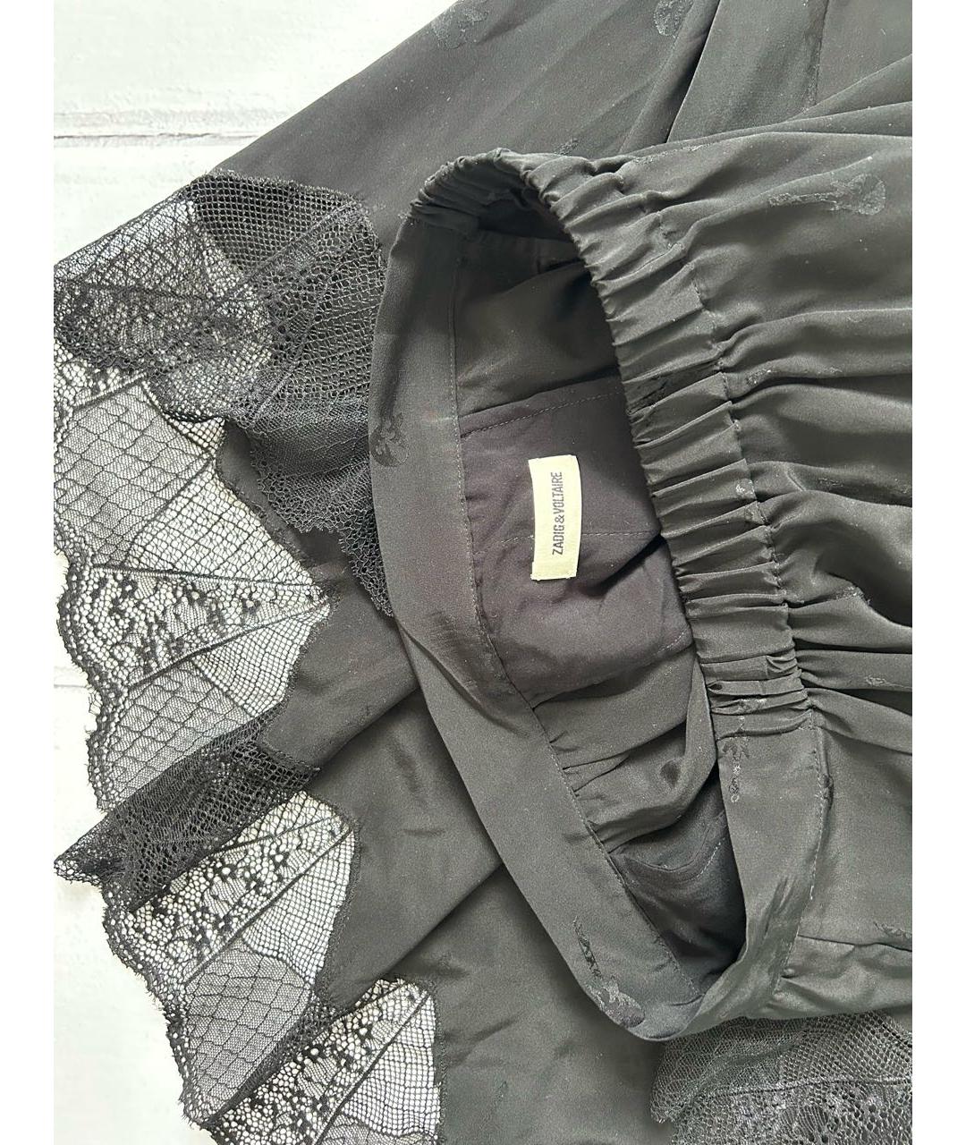 ZADIG & VOLTAIRE Черная вискозная юбка миди, фото 3