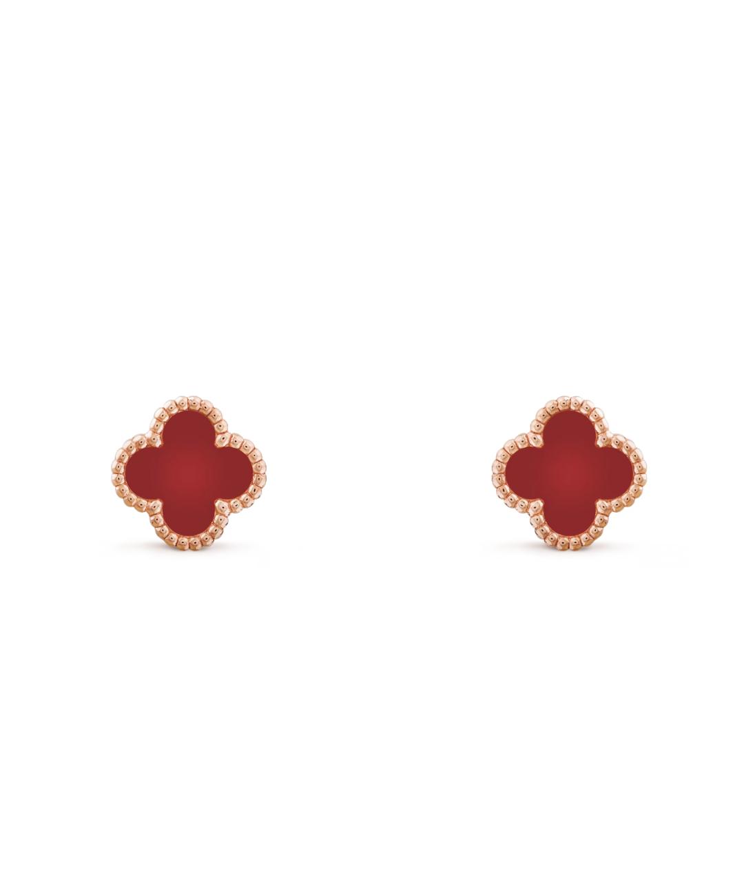 VAN CLEEF & ARPELS Красные серьги из розового золота, фото 1