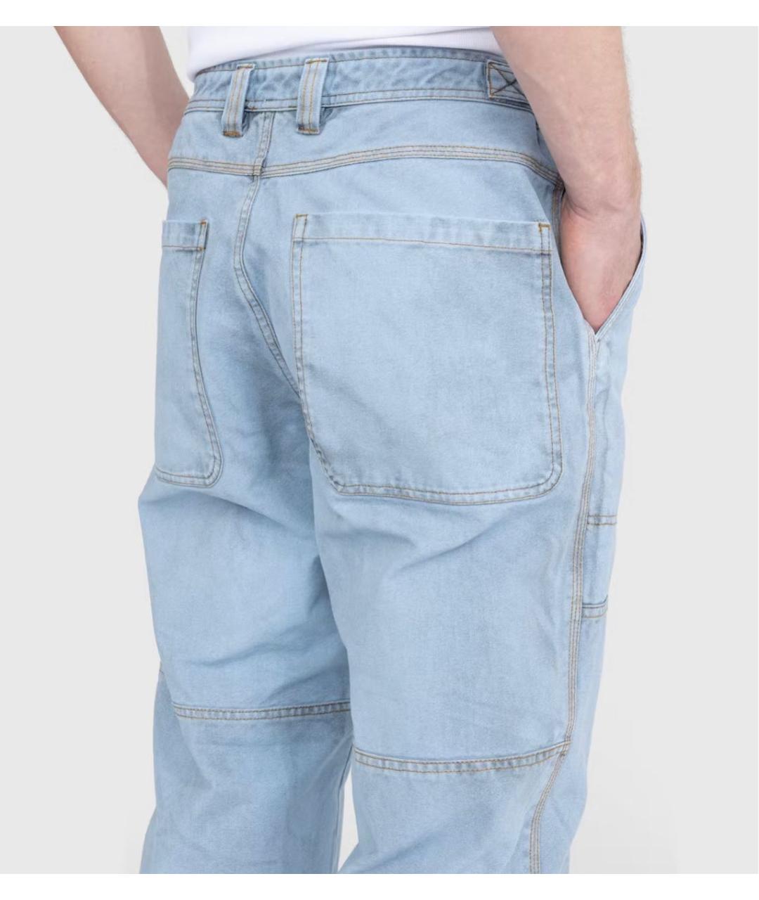 DIESEL Голубые хлопковые джинсы, фото 8