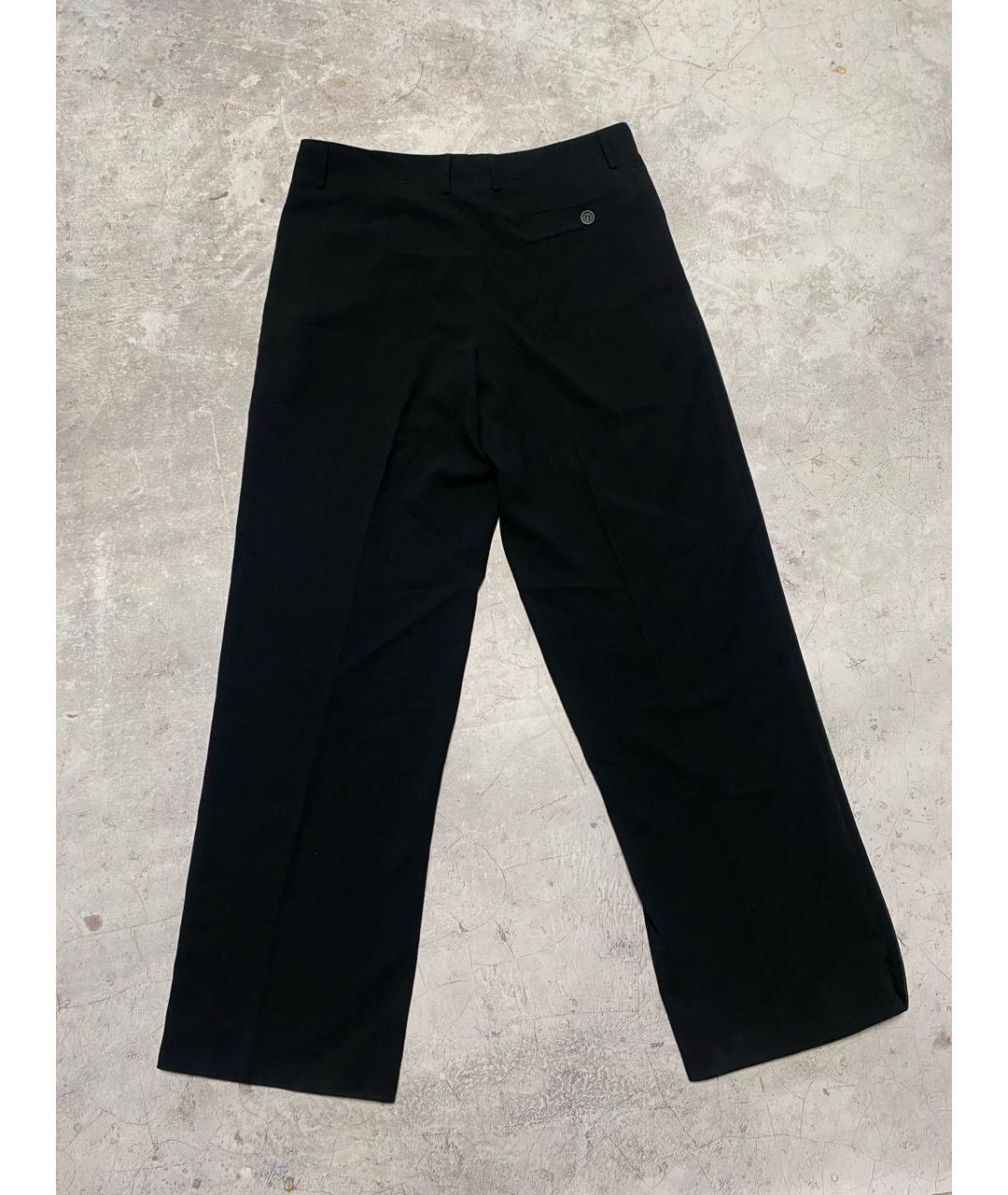 GIORGIO ARMANI Черные шерстяные классические брюки, фото 2