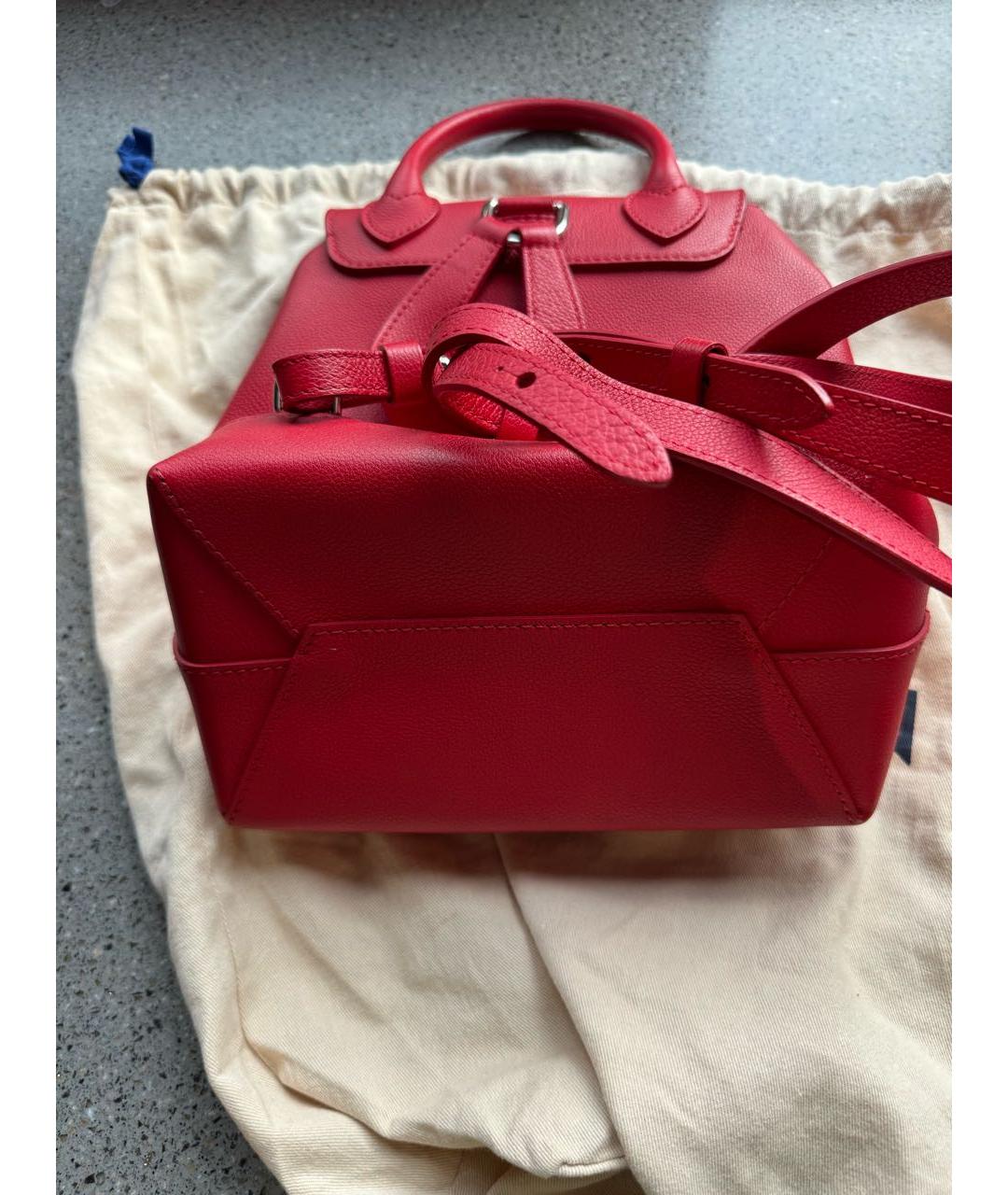 LOUIS VUITTON PRE-OWNED Красный кожаный рюкзак, фото 3