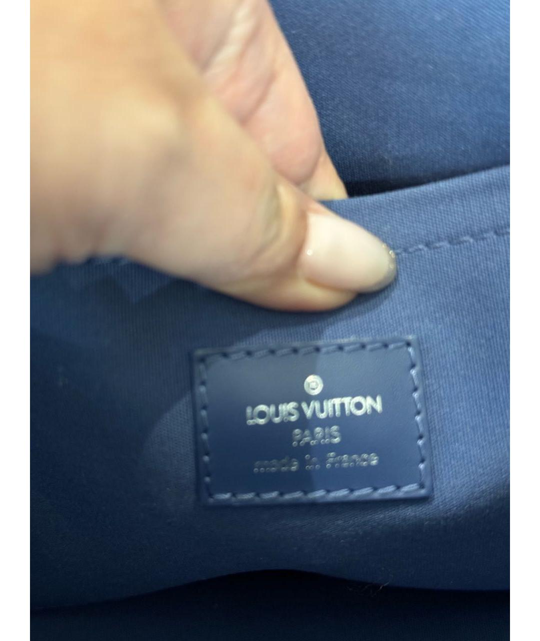 LOUIS VUITTON PRE-OWNED Синяя кожаная сумка через плечо, фото 7