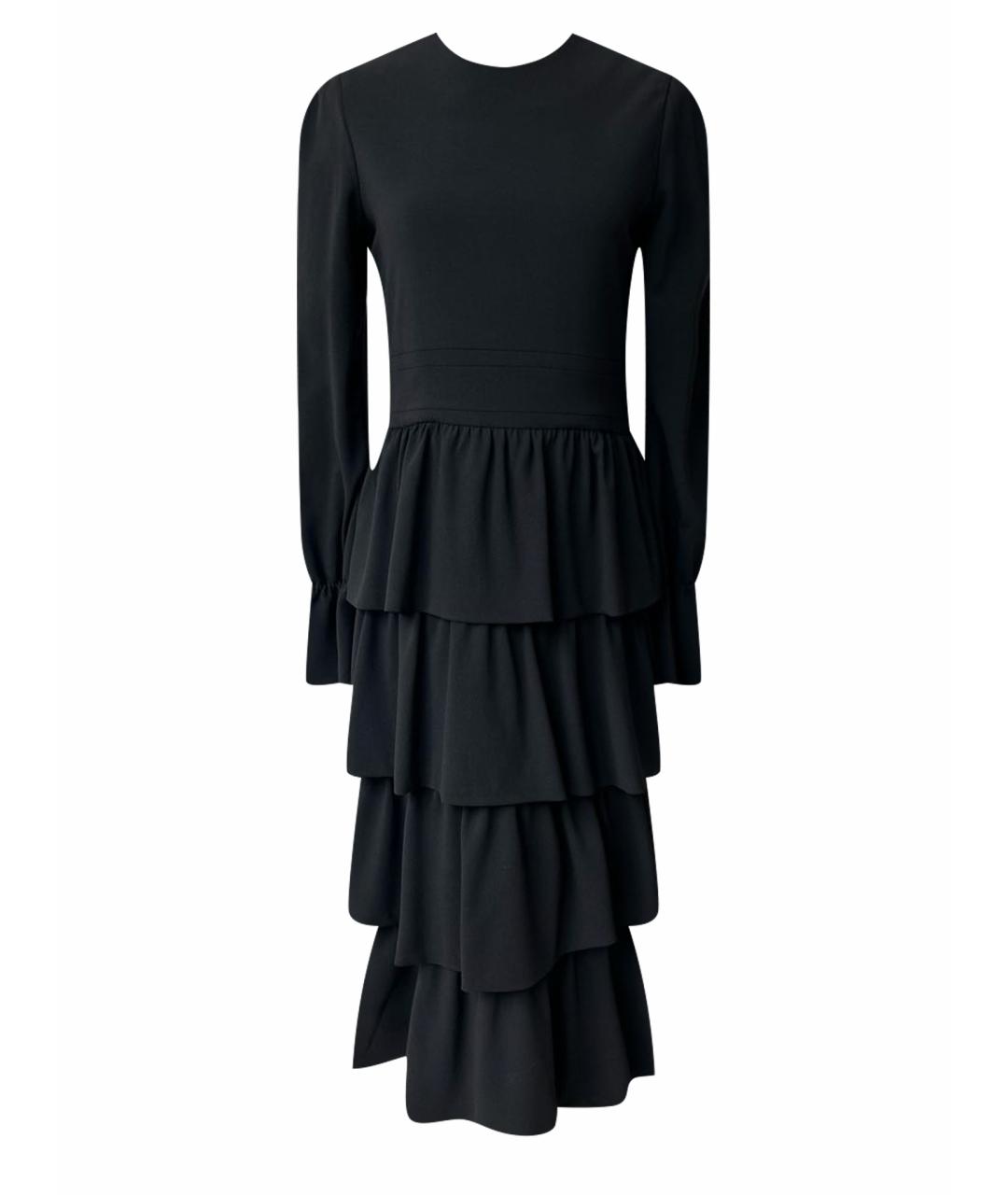 TOM FORD Черное шерстяное коктейльное платье, фото 1