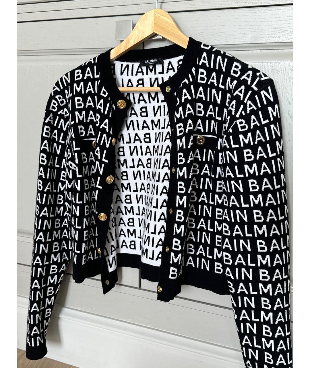 BALMAIN Черный шерстяной джемпер / свитер, фото 4