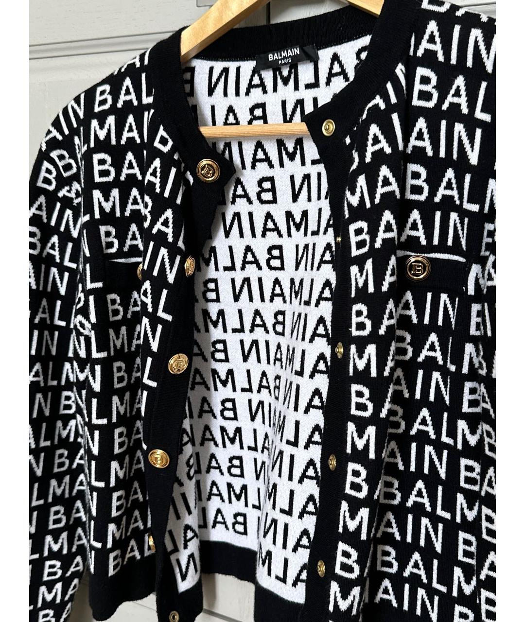 BALMAIN Черный шерстяной джемпер / свитер, фото 2