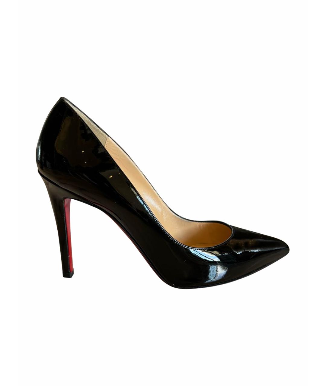 CHRISTIAN LOUBOUTIN Черные туфли из лакированной кожи, фото 1