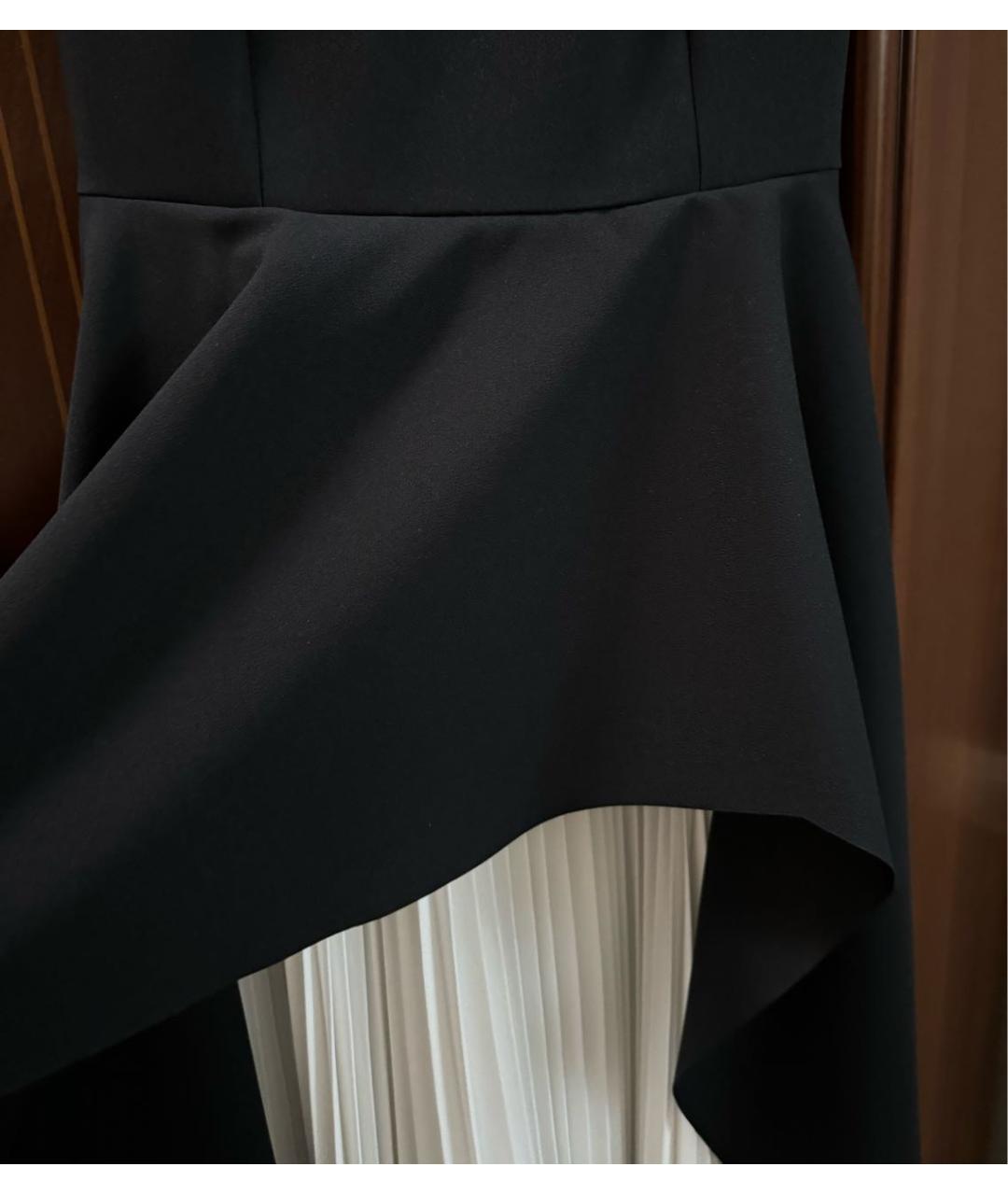 SOLACE LONDON Черное полиэстеровое коктейльное платье, фото 4