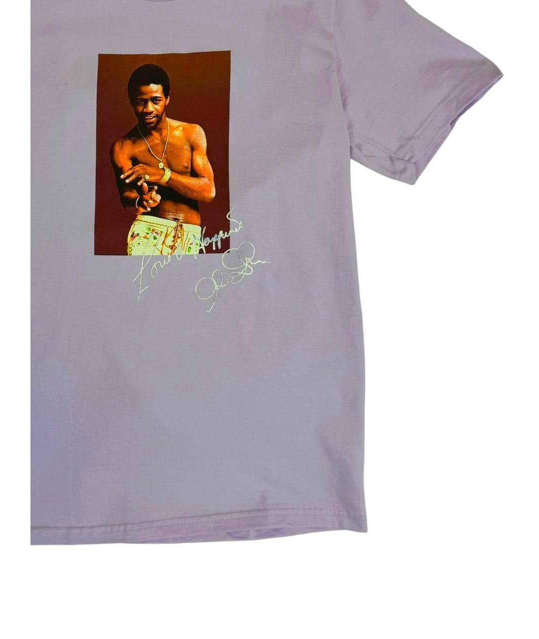 SUPREME Фиолетовая хлопковая футболка, фото 4