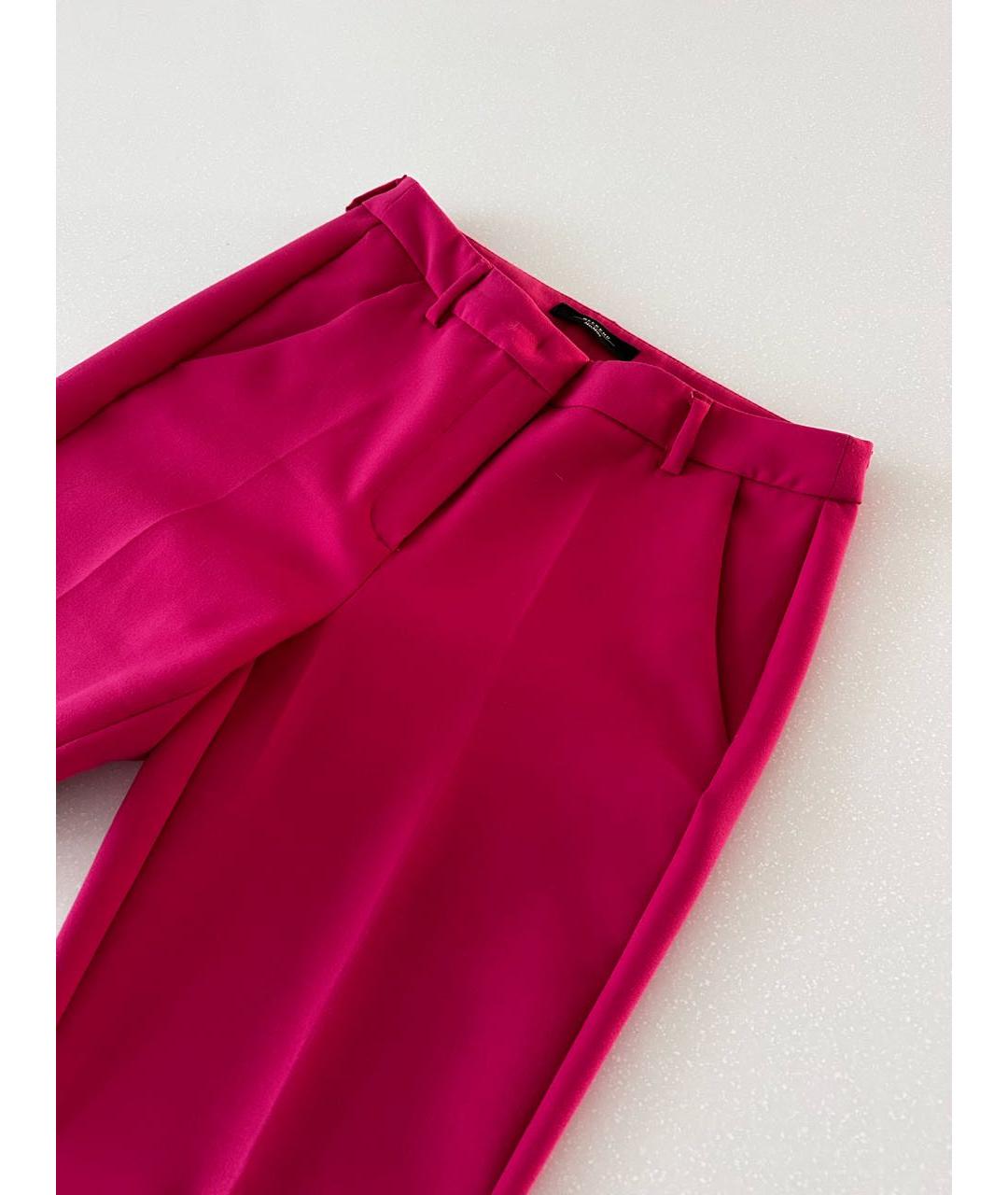 WEEKEND MAX MARA Розовые брюки узкие, фото 5