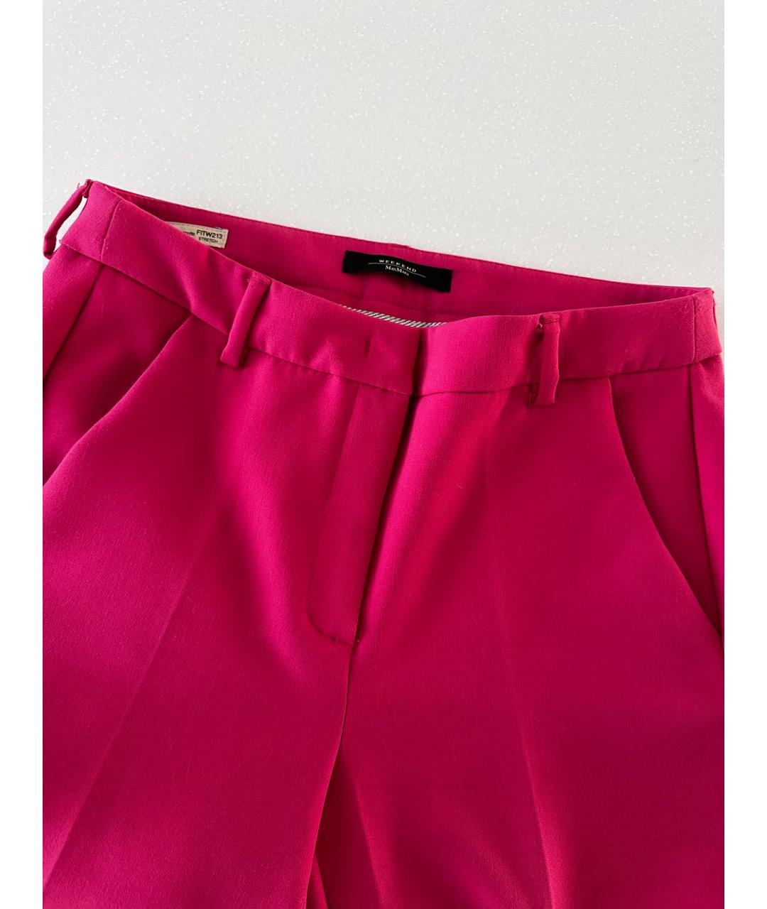 WEEKEND MAX MARA Розовые брюки узкие, фото 3