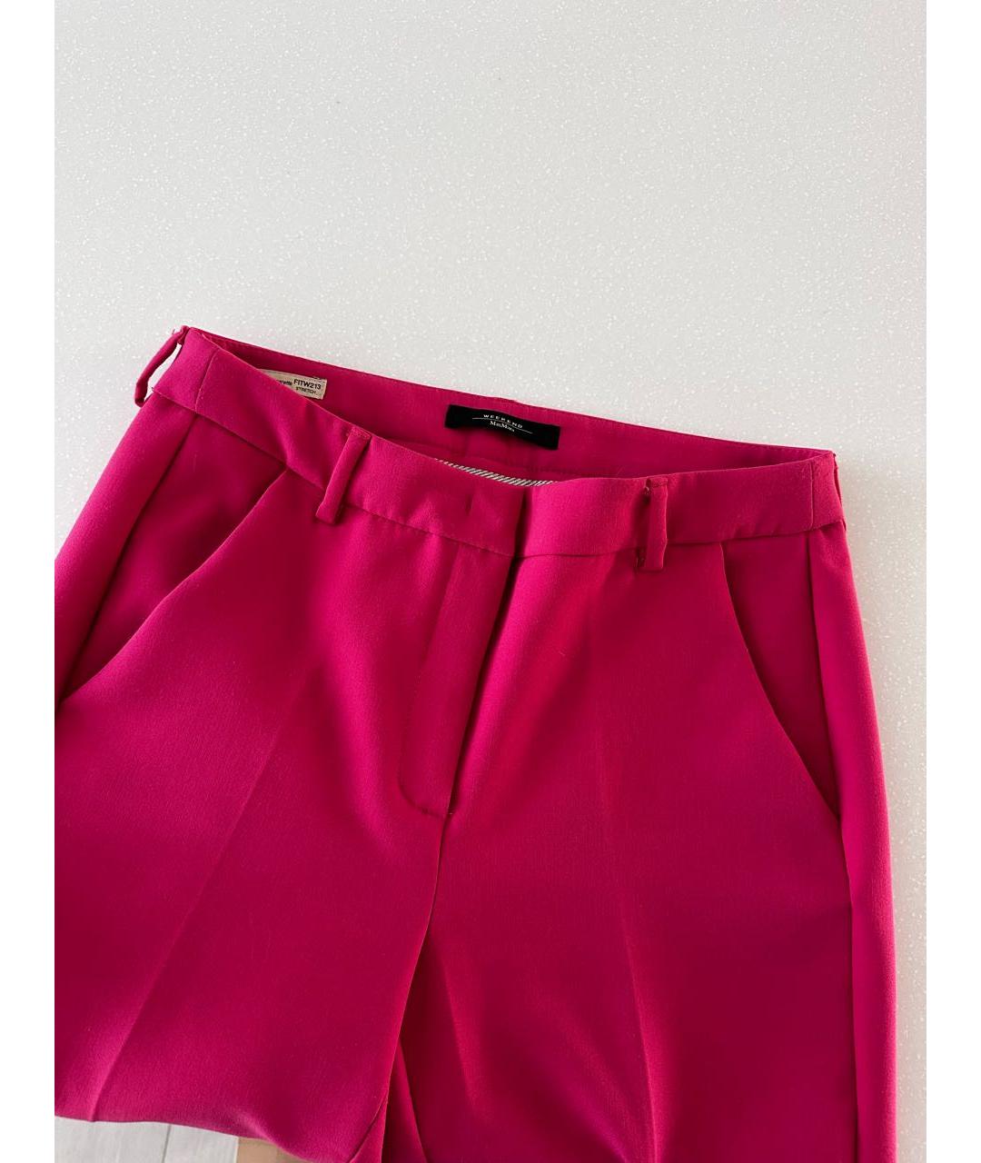 WEEKEND MAX MARA Розовые брюки узкие, фото 6