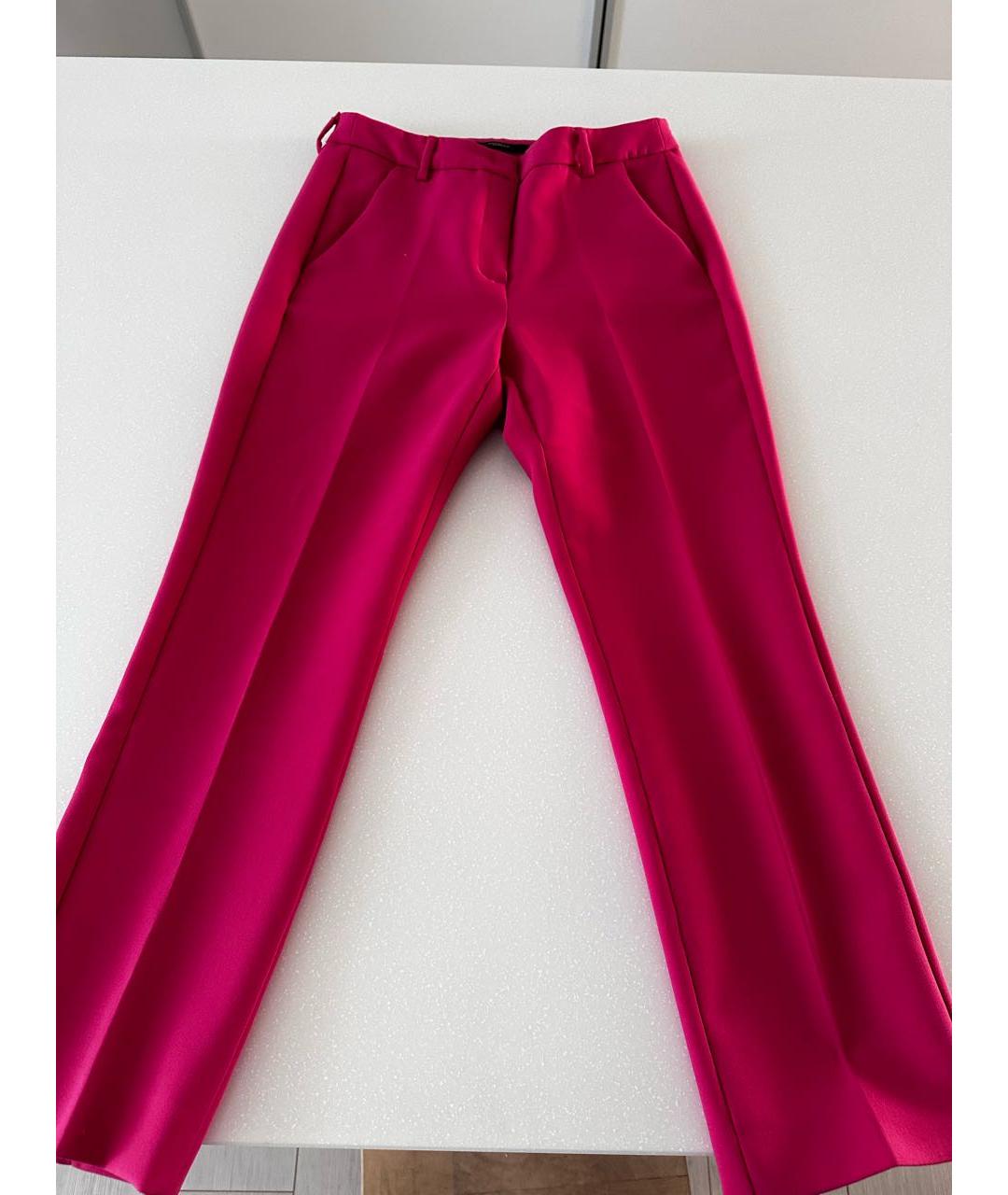 WEEKEND MAX MARA Розовые брюки узкие, фото 7